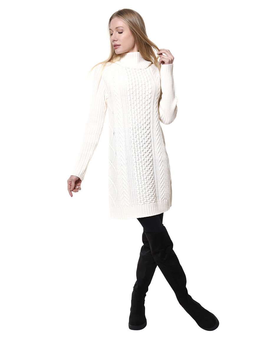 Sweater largo trenzado