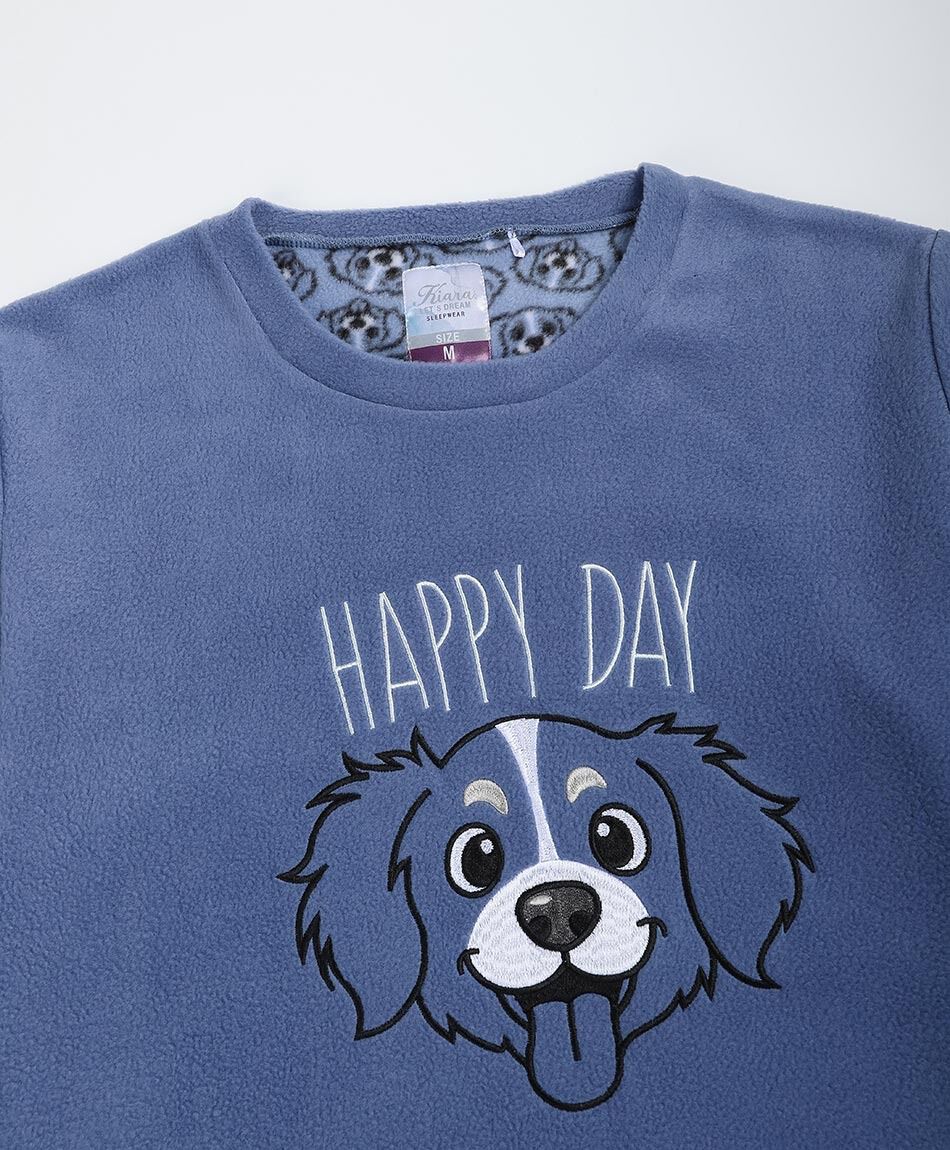 Pack pijama + calcetines mujer polar happy days