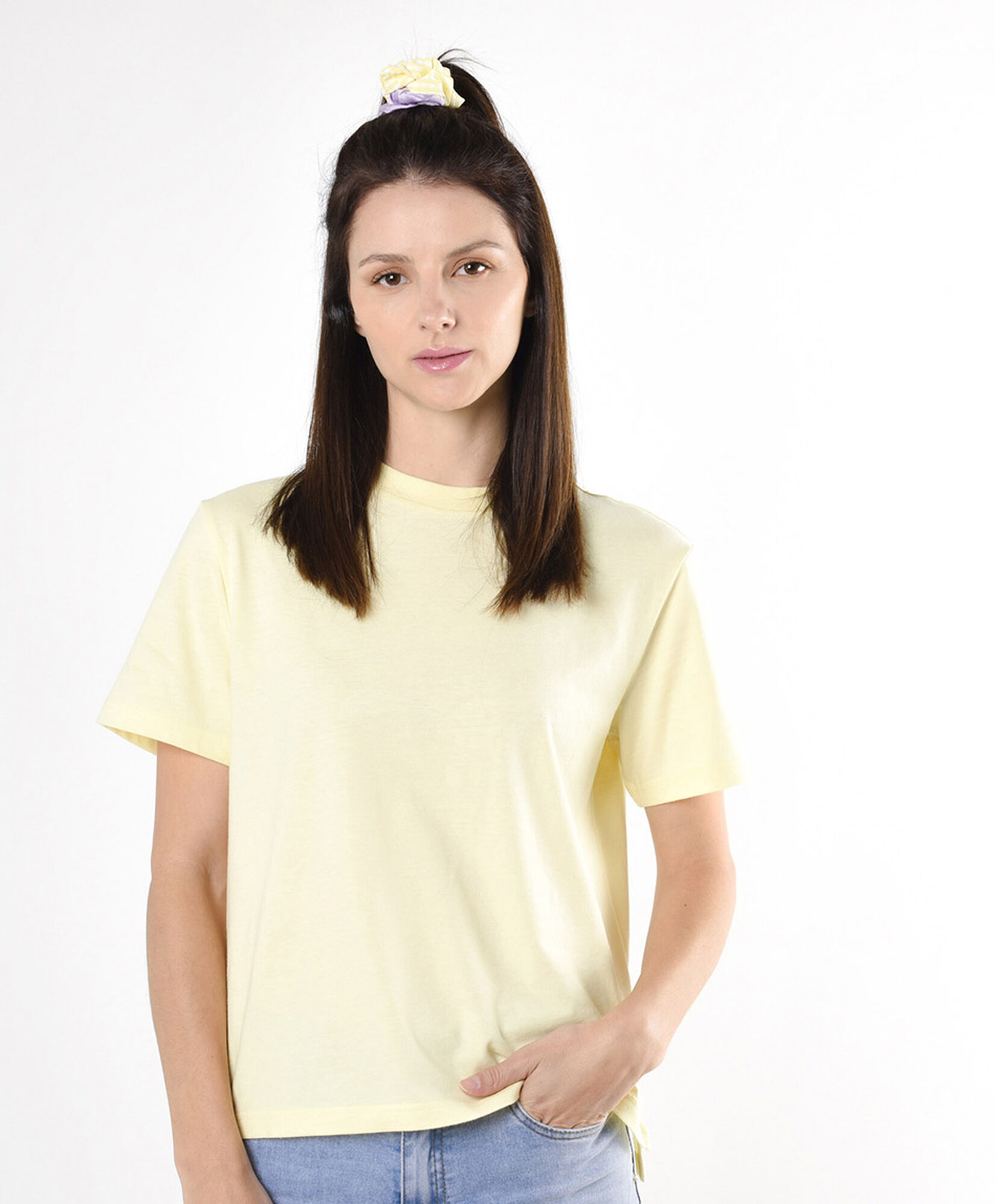 Polera mujer lisa amarilla Polera mujer lisa amarilla