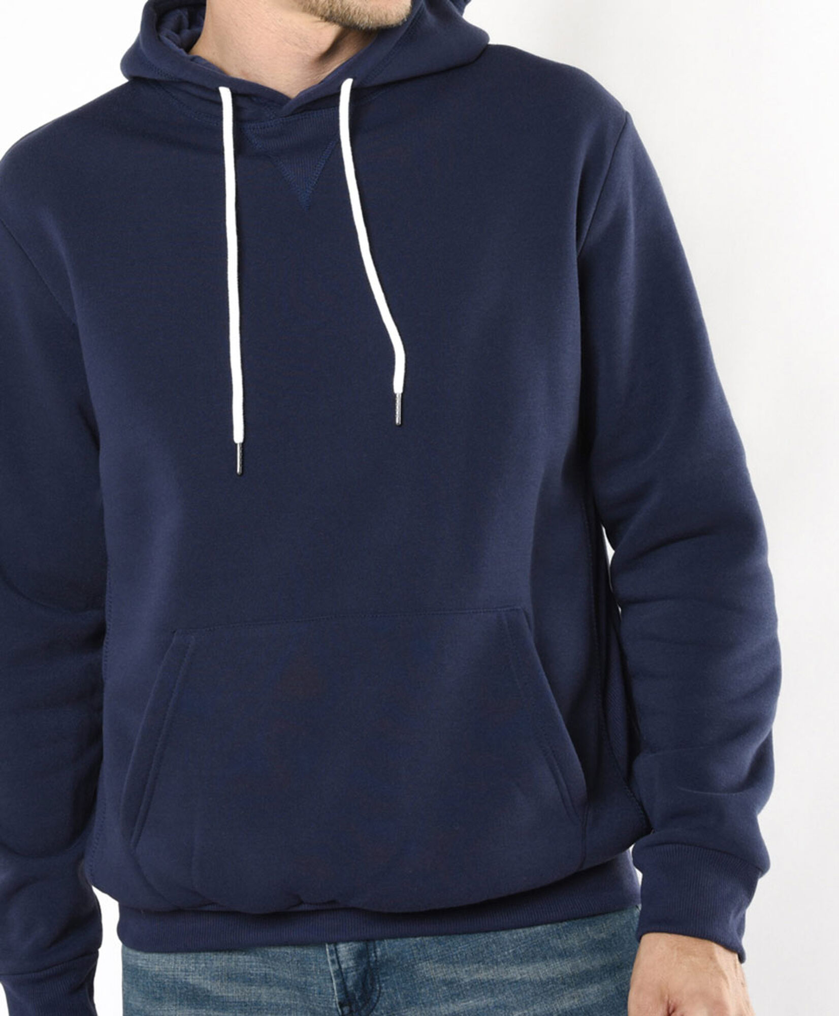 Polerón hombre liso azul Polerón hombre liso azul