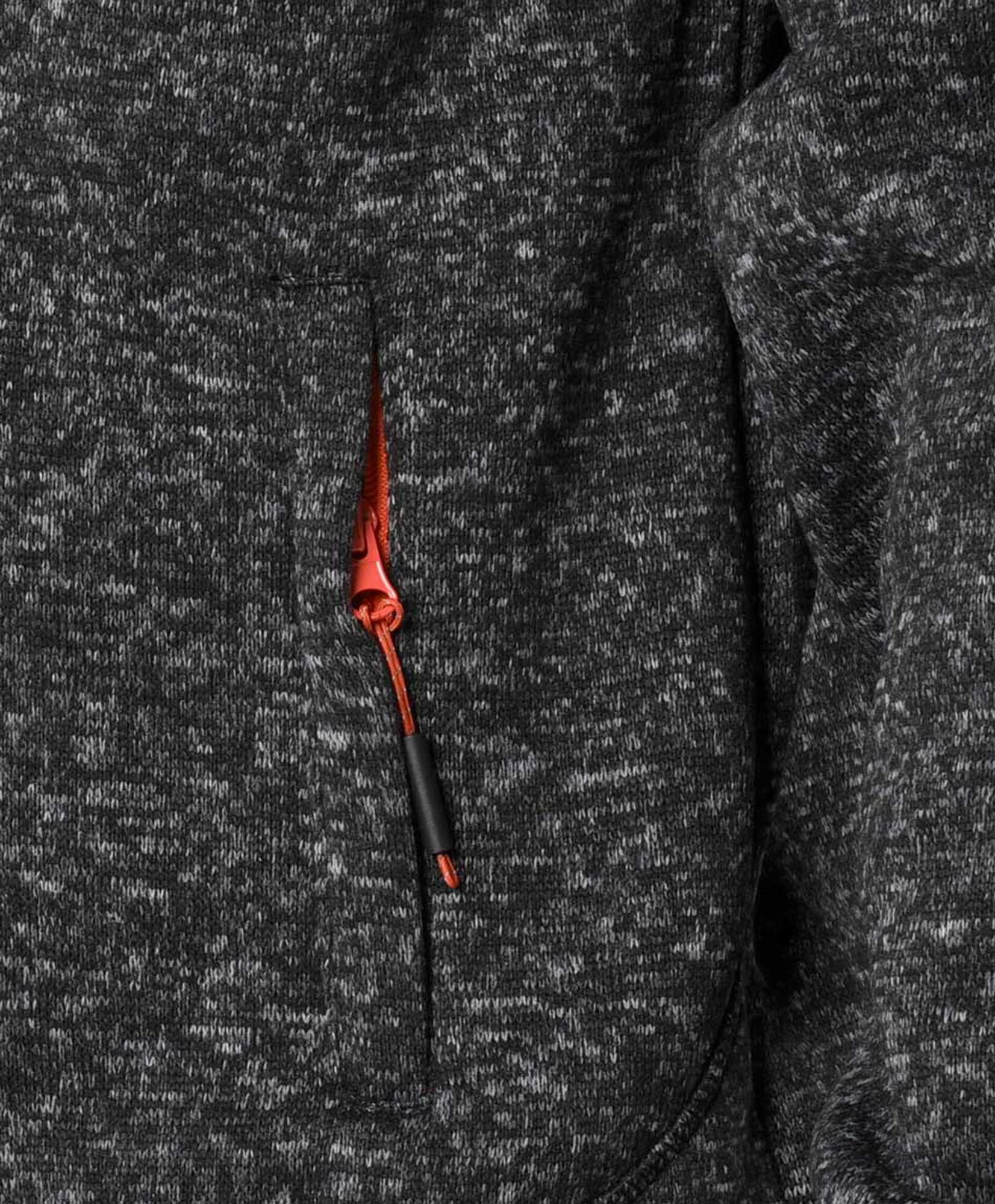 Chaqueta deportiva hombre polar jaspeada Chaqueta deportiva hombre polar jaspeada