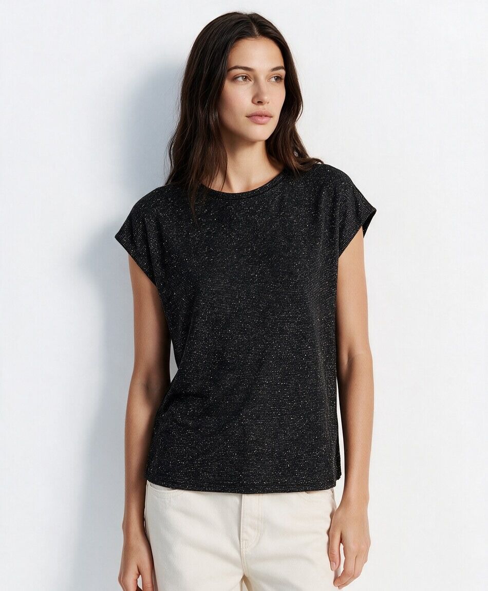 Polera mujer brillos