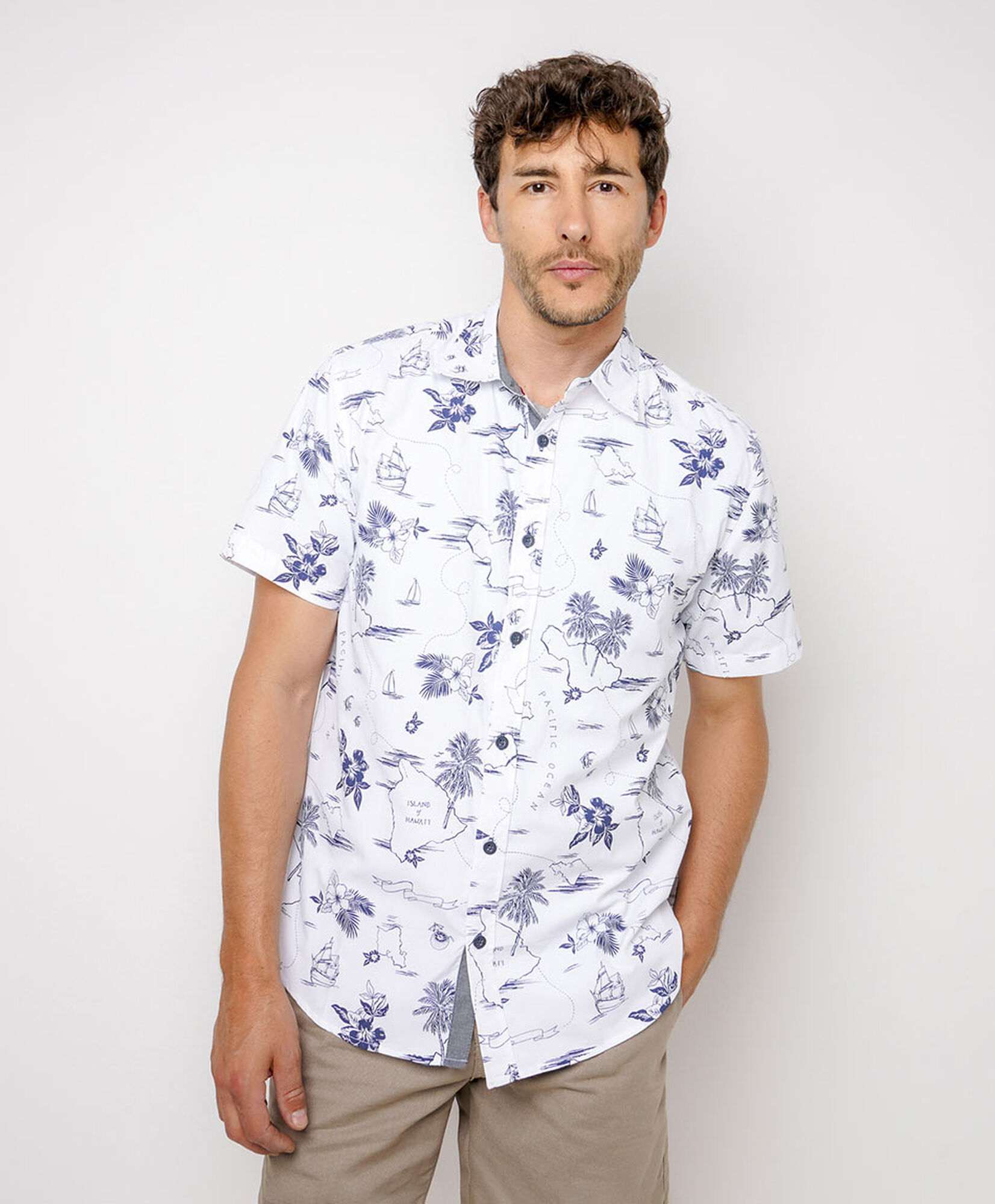 Camisa hombre diseño hawaii Camisa hombre diseño hawaii