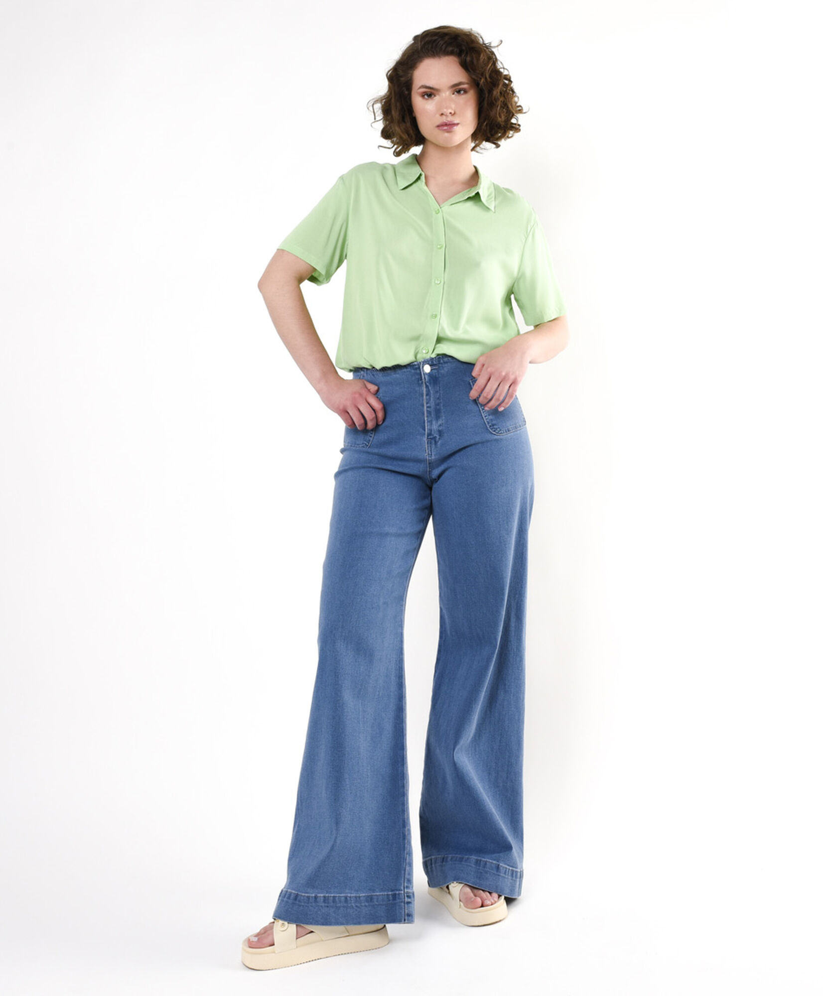 Jeans mujer bolsillos wide Jeans mujer bolsillos wide