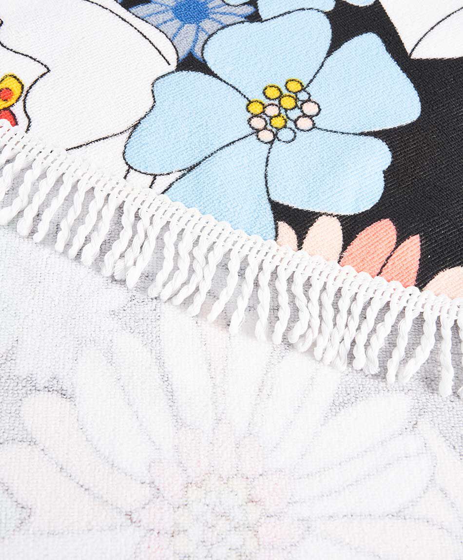 Toalla redonda flores