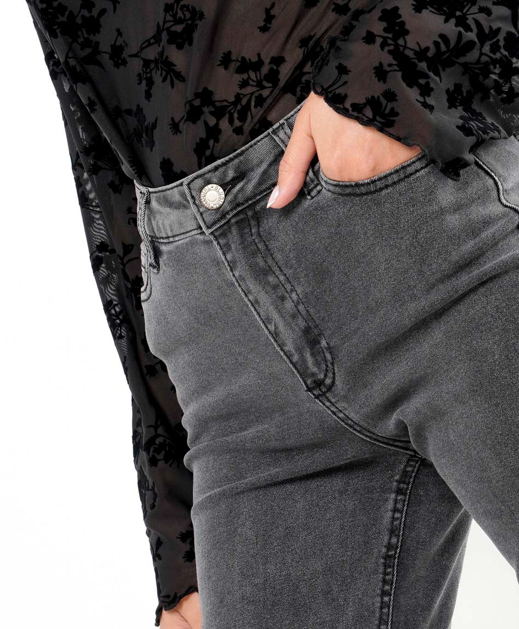 Jeans mujer gris flare Jeans mujer gris flare
