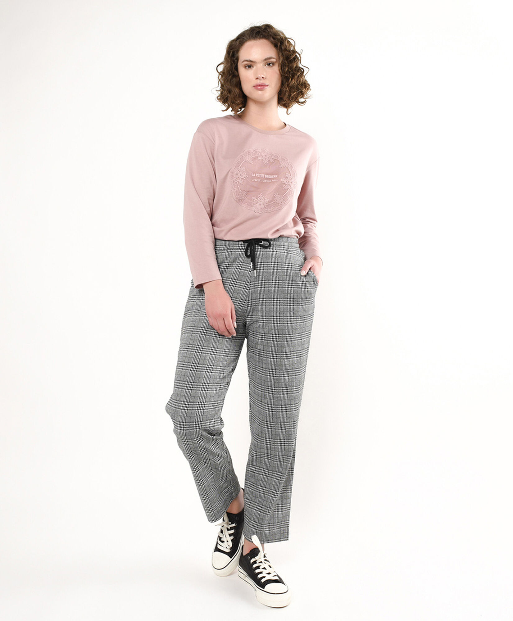 Pantalón mujer cuadrillé Pantalón mujer cuadrillé