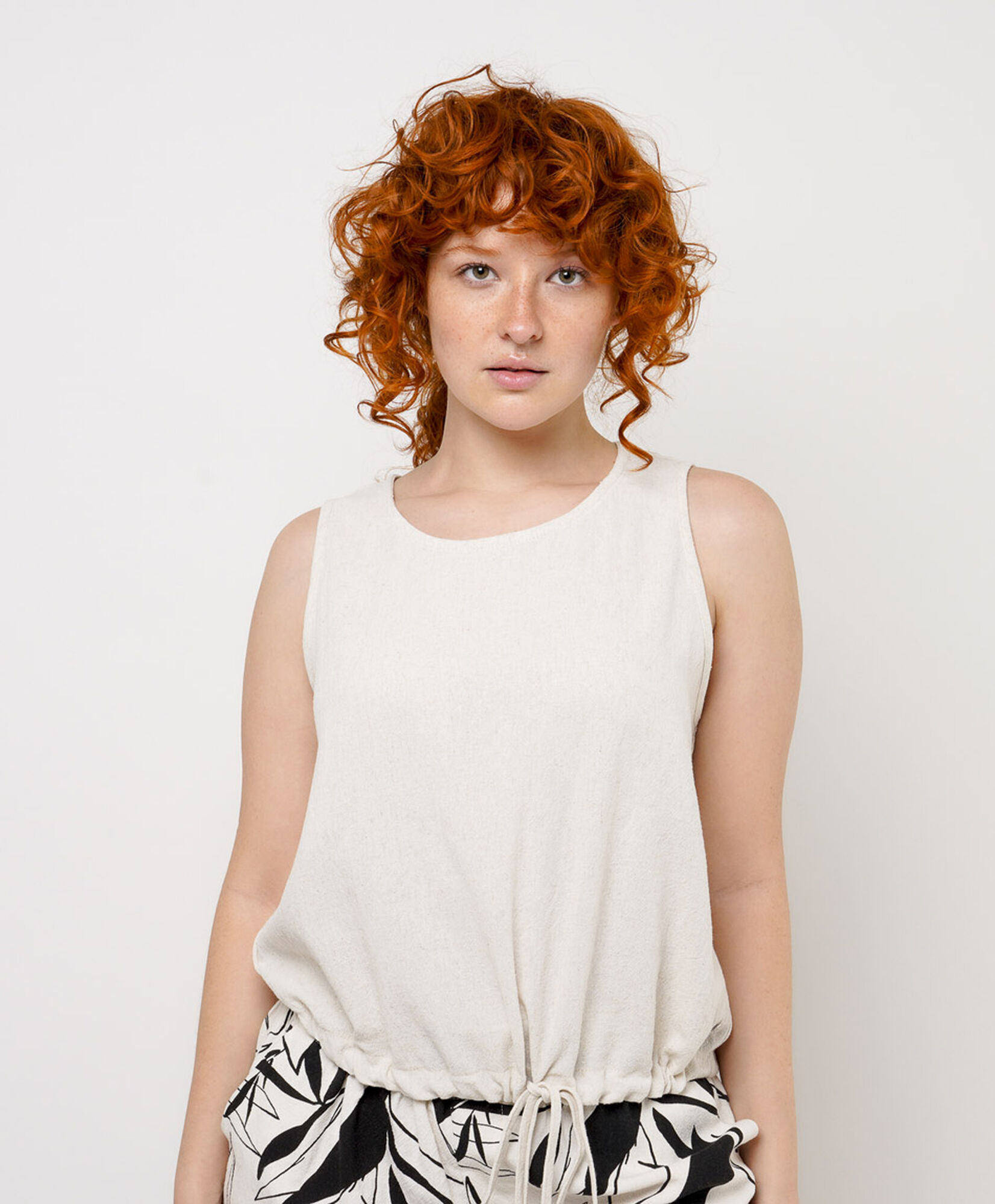 Blusa mujer lino tirador Blusa mujer lino tirador