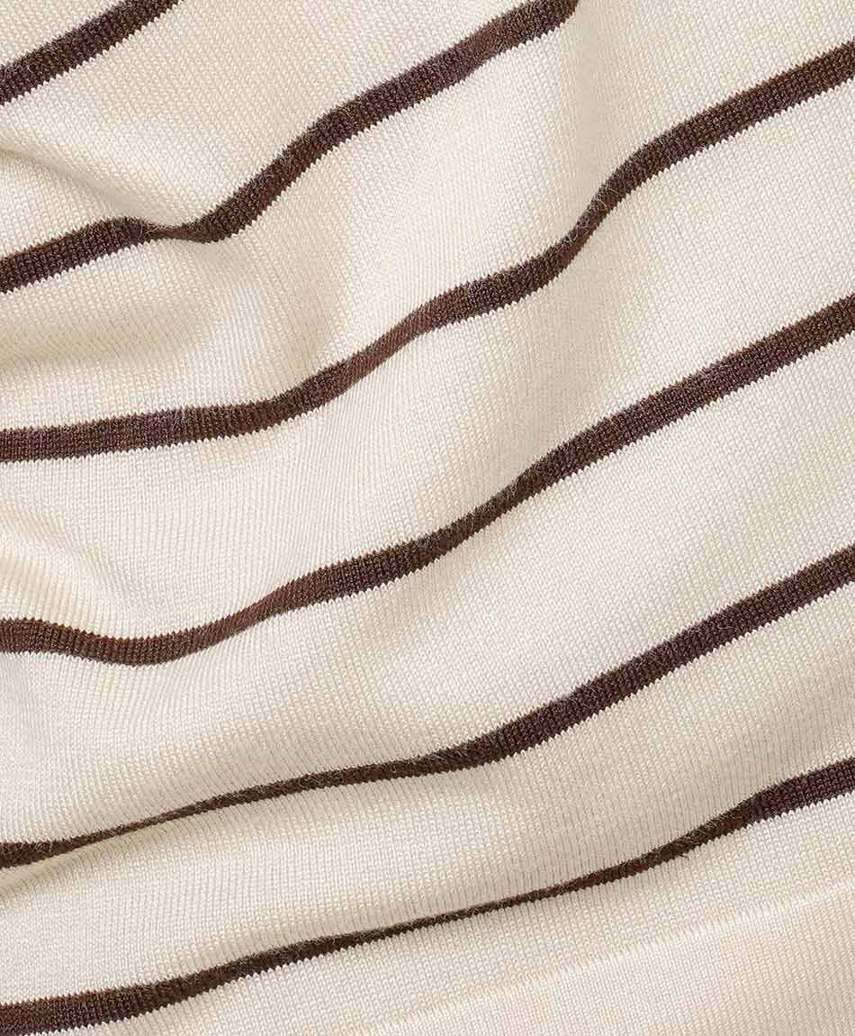 Sweater mujer l&iacute;neas brown