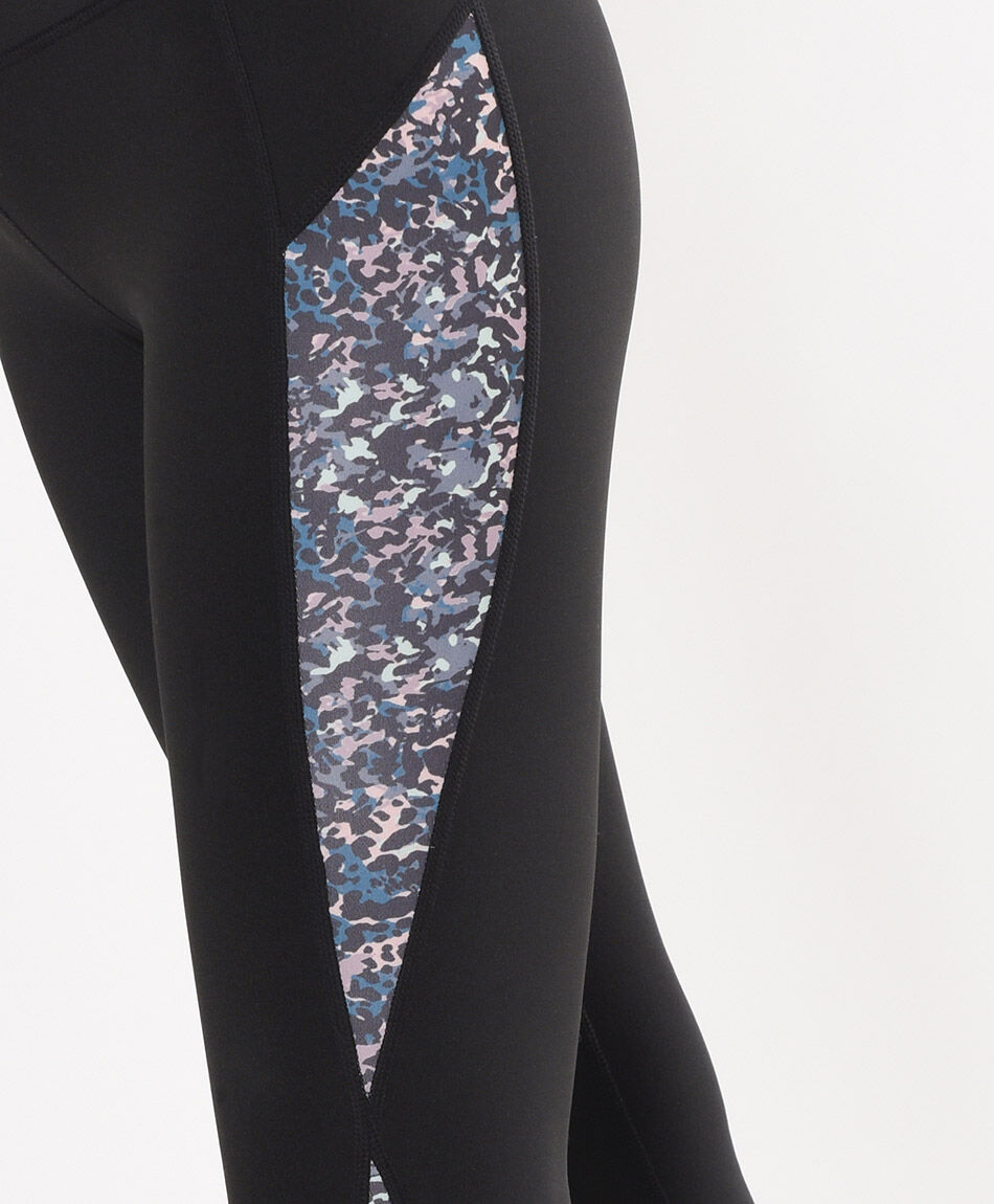 Calza mujer estampado lateral tiro alto