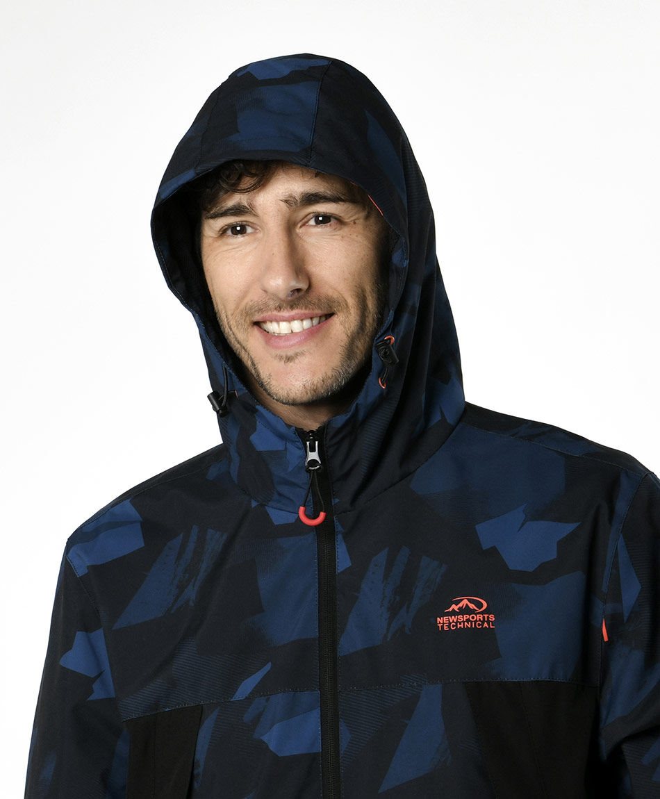 Cortaviento deportivo hombre camuflaje