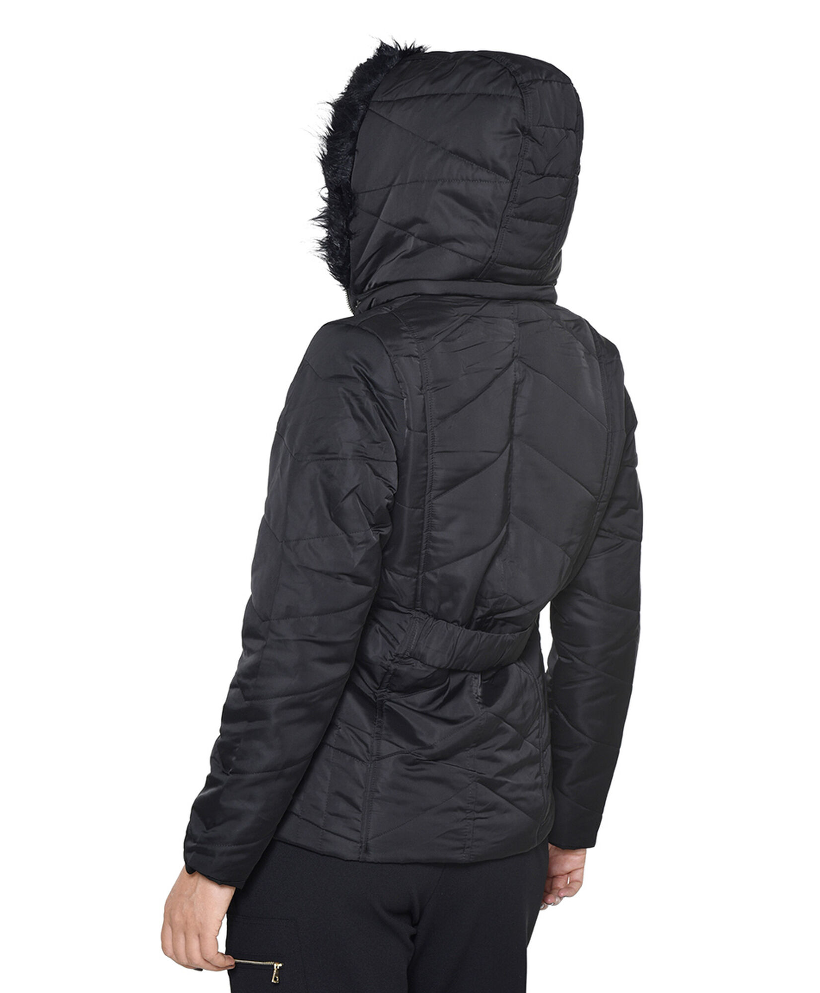 Parka corta gorro peludo Parka corta gorro peludo