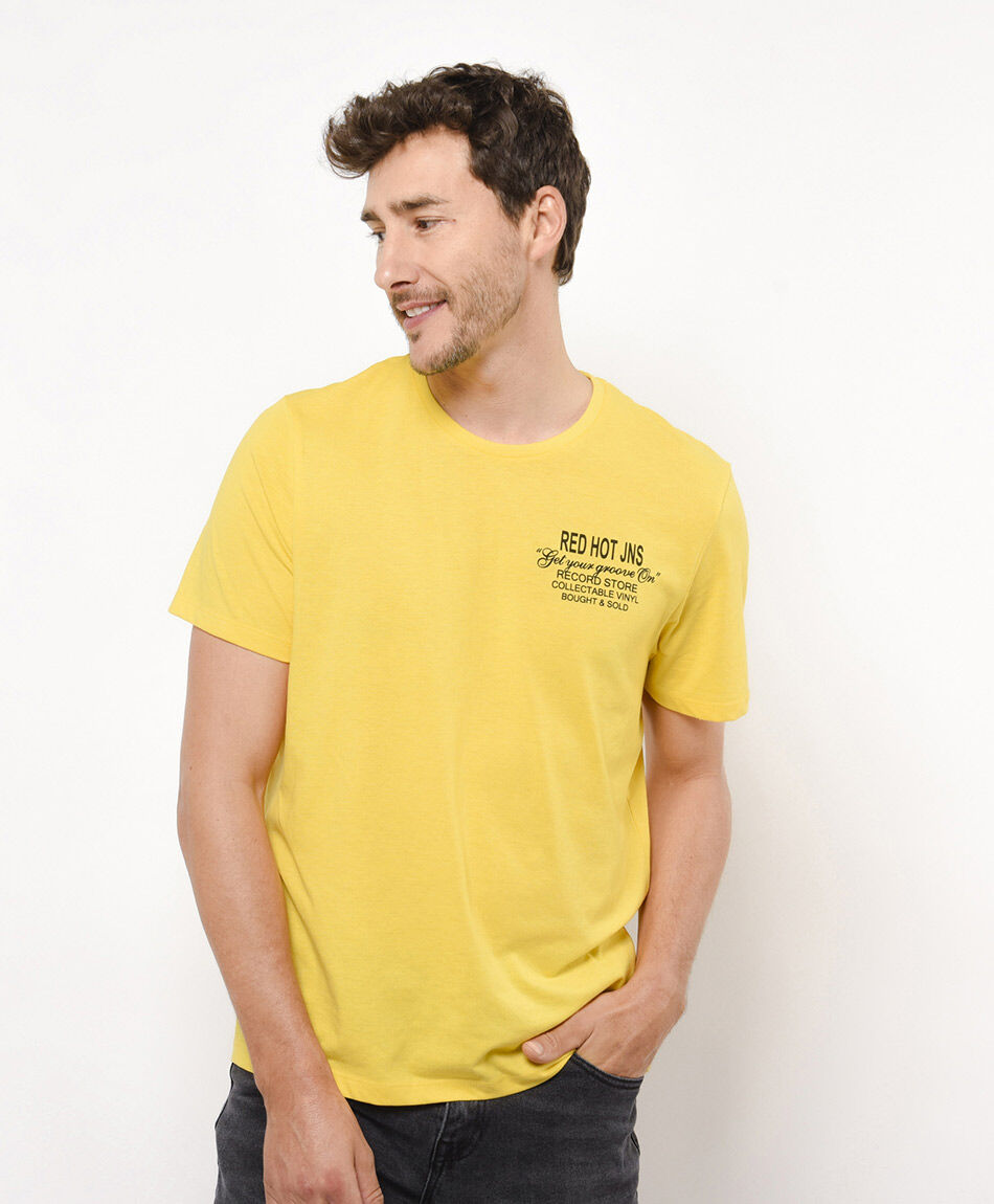 Polera hombre doble estampado talent