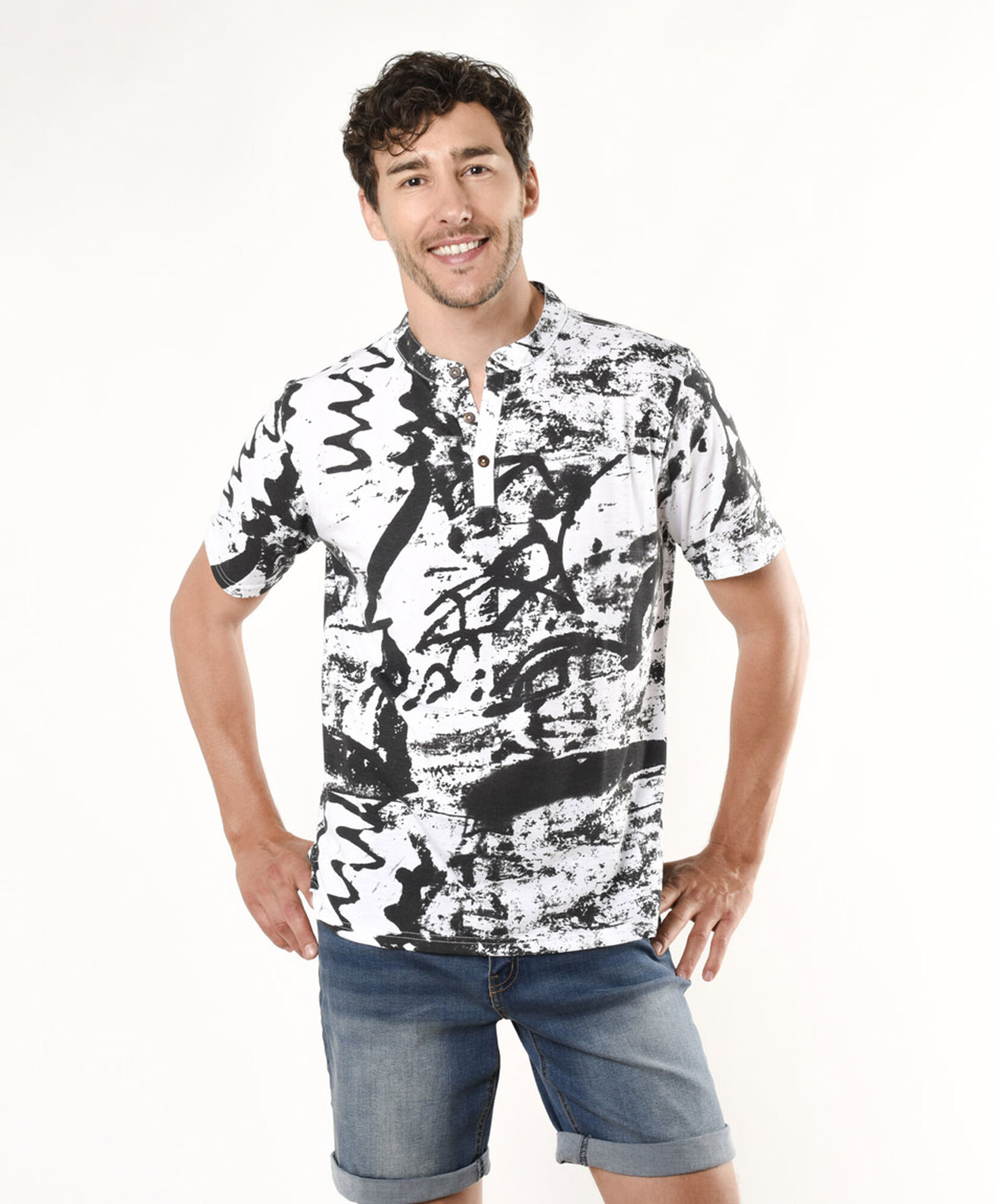 Polera hombre print Polera hombre print