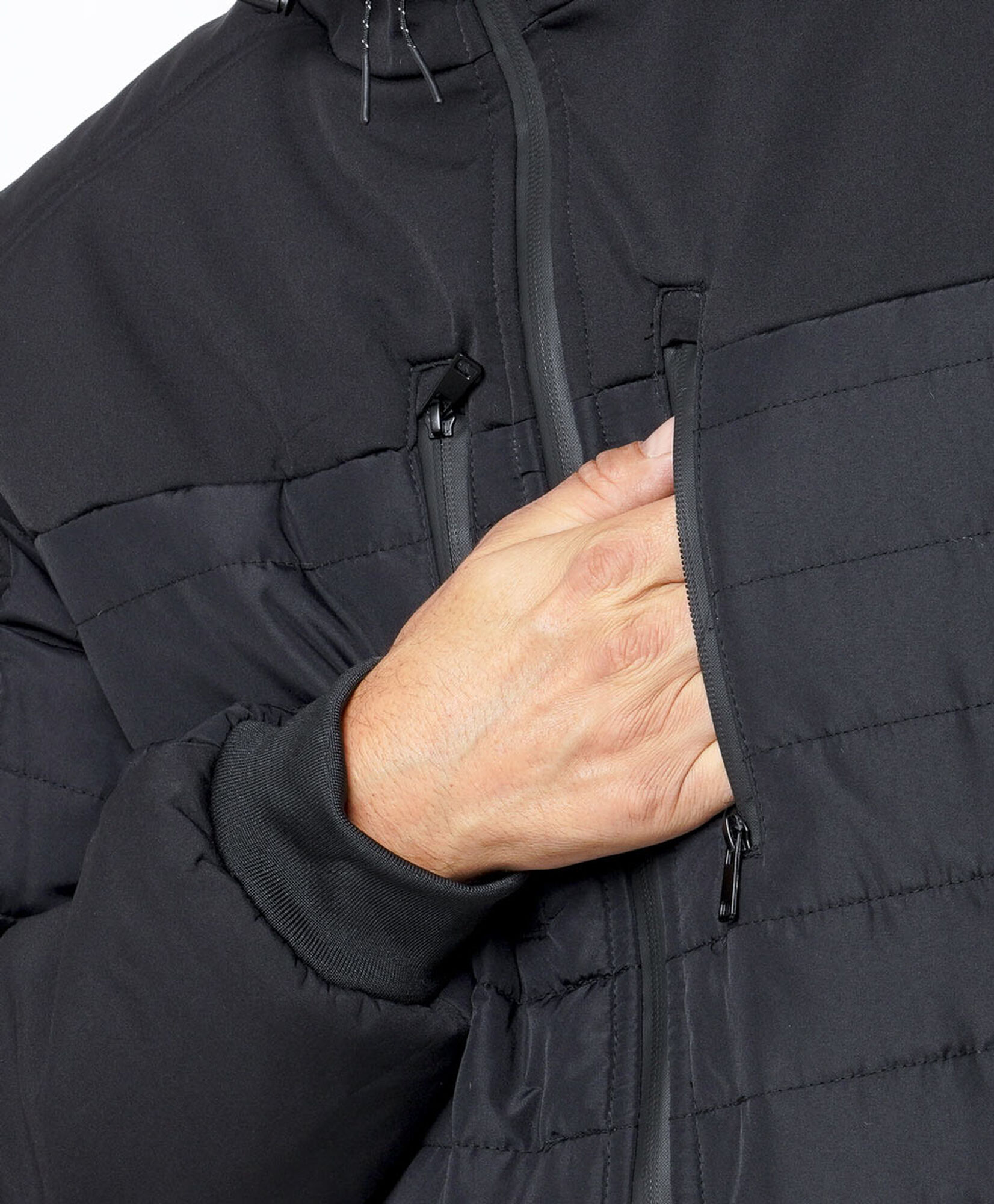 Chaqueta hombre mix acolchada Chaqueta hombre mix acolchada