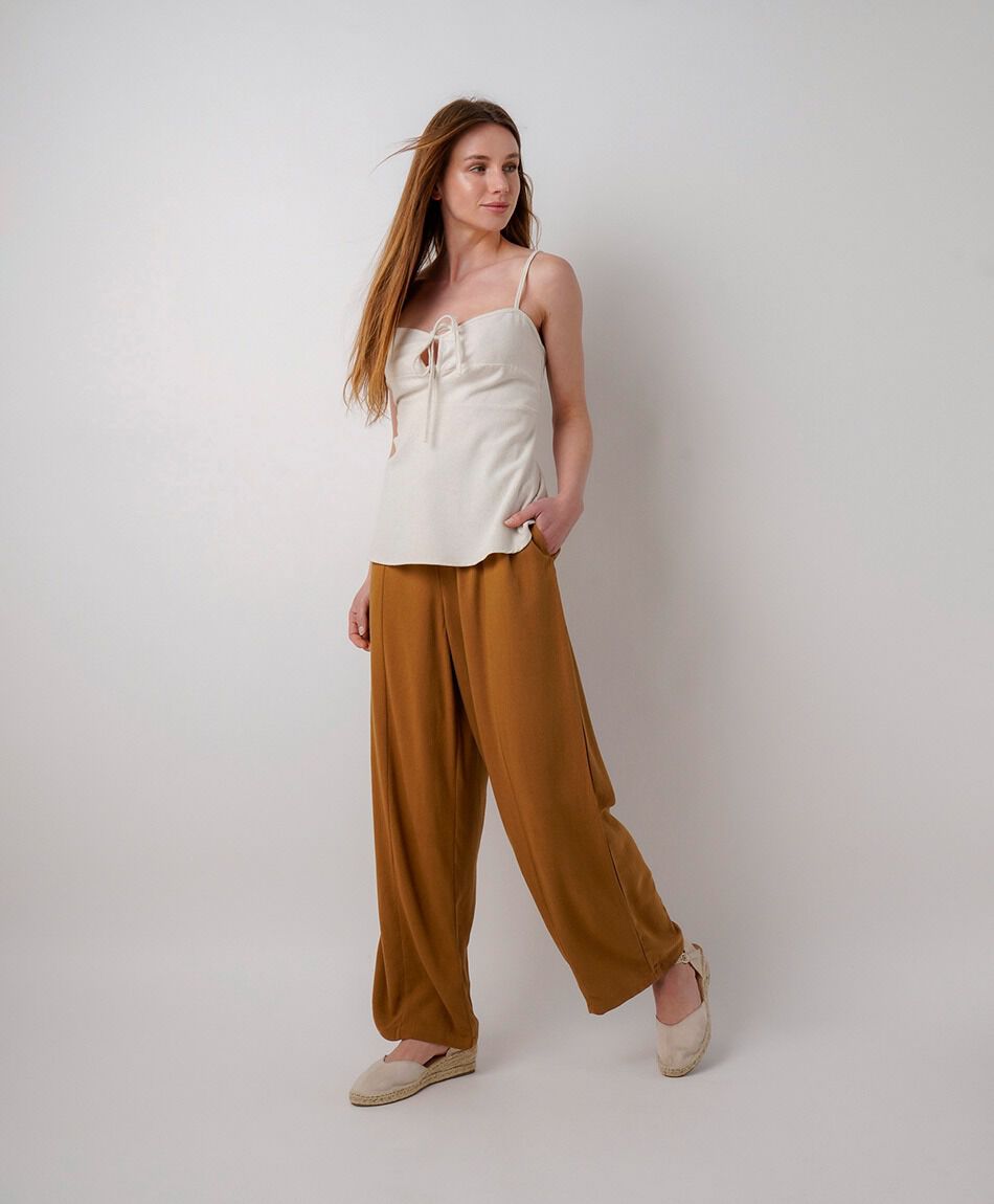 Pantal&oacute;n mujer lino barrell