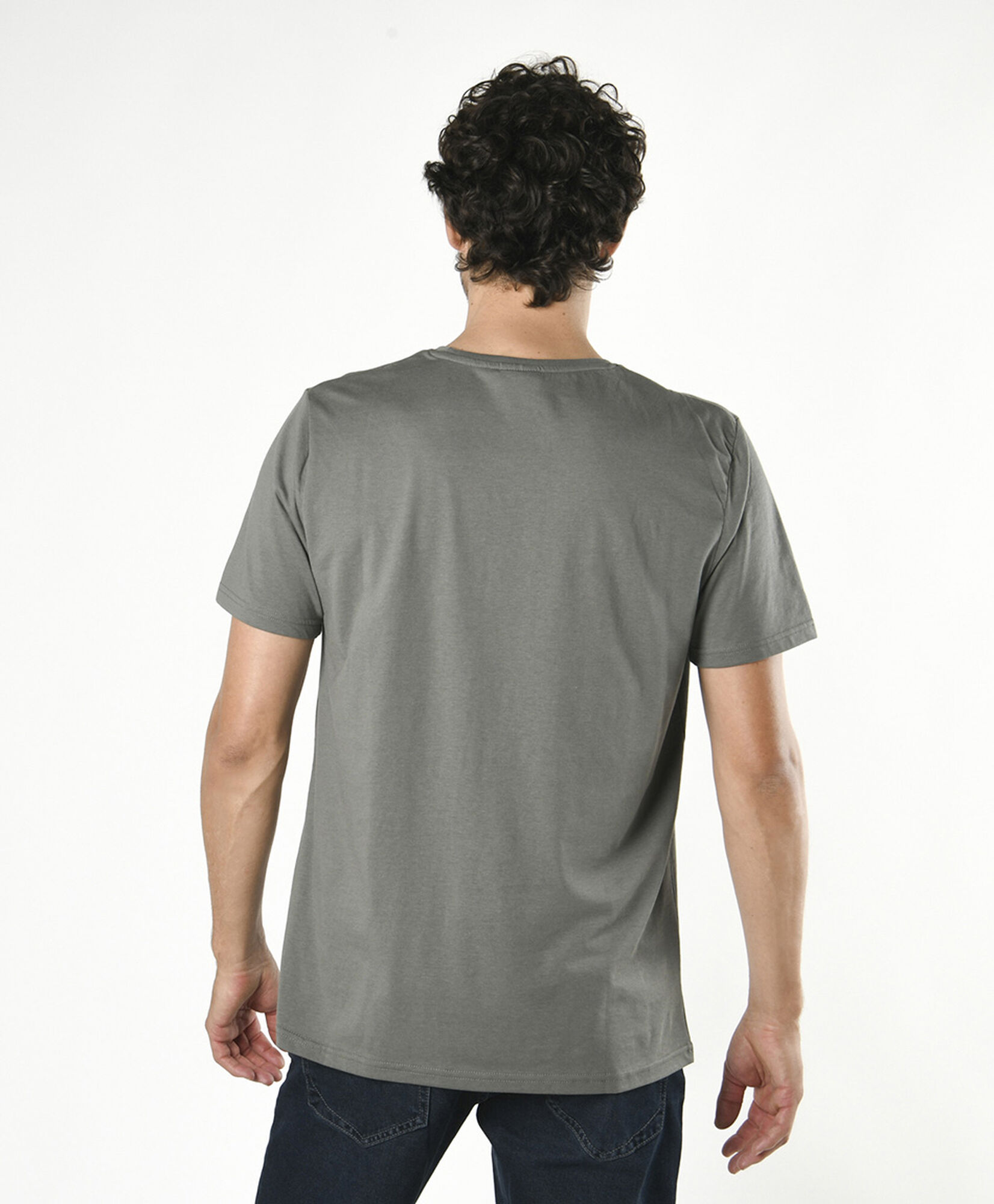 Polera hombre línea color Polera hombre línea color