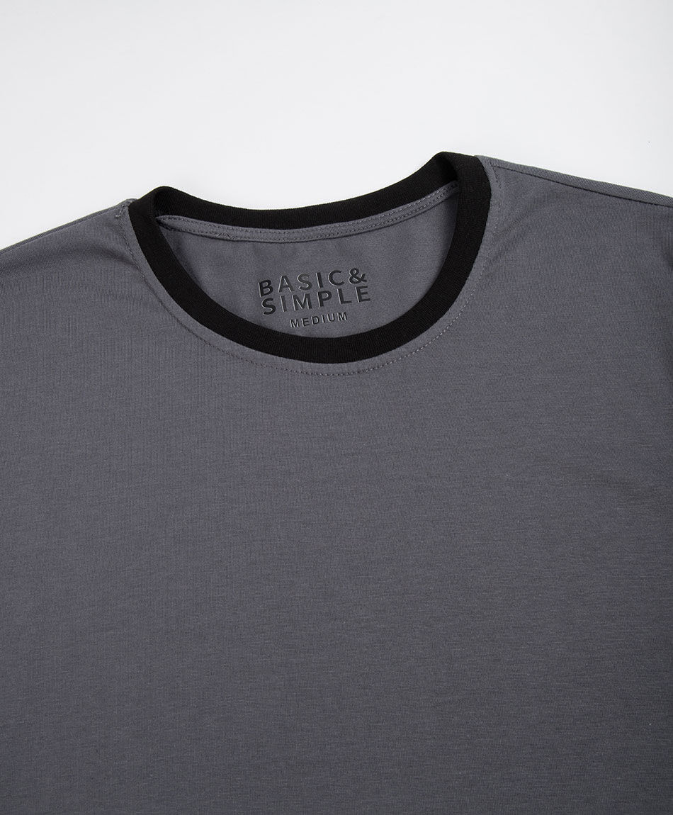 Polera hombre l&iacute;neas mangas