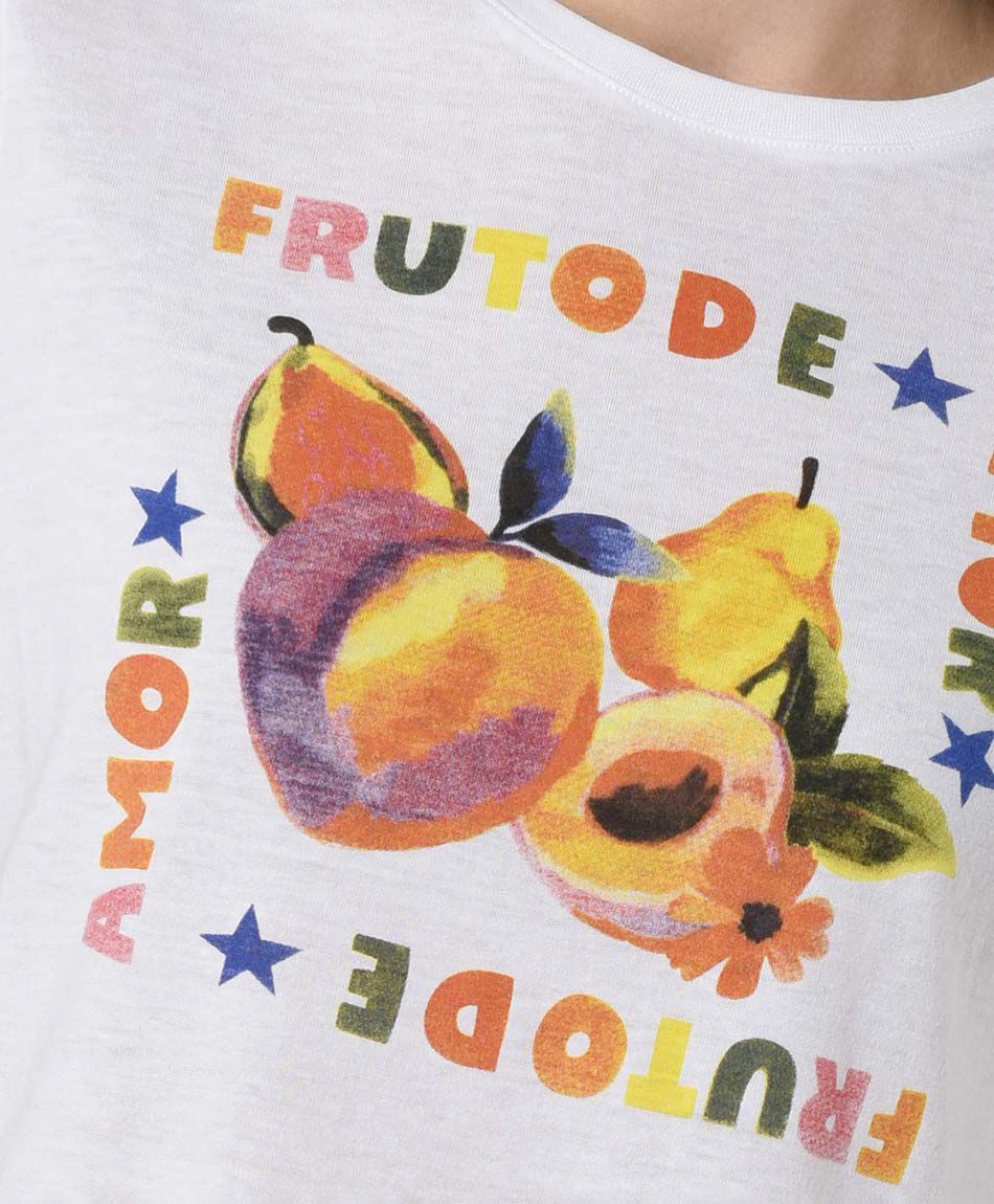 Polera mujer frutas