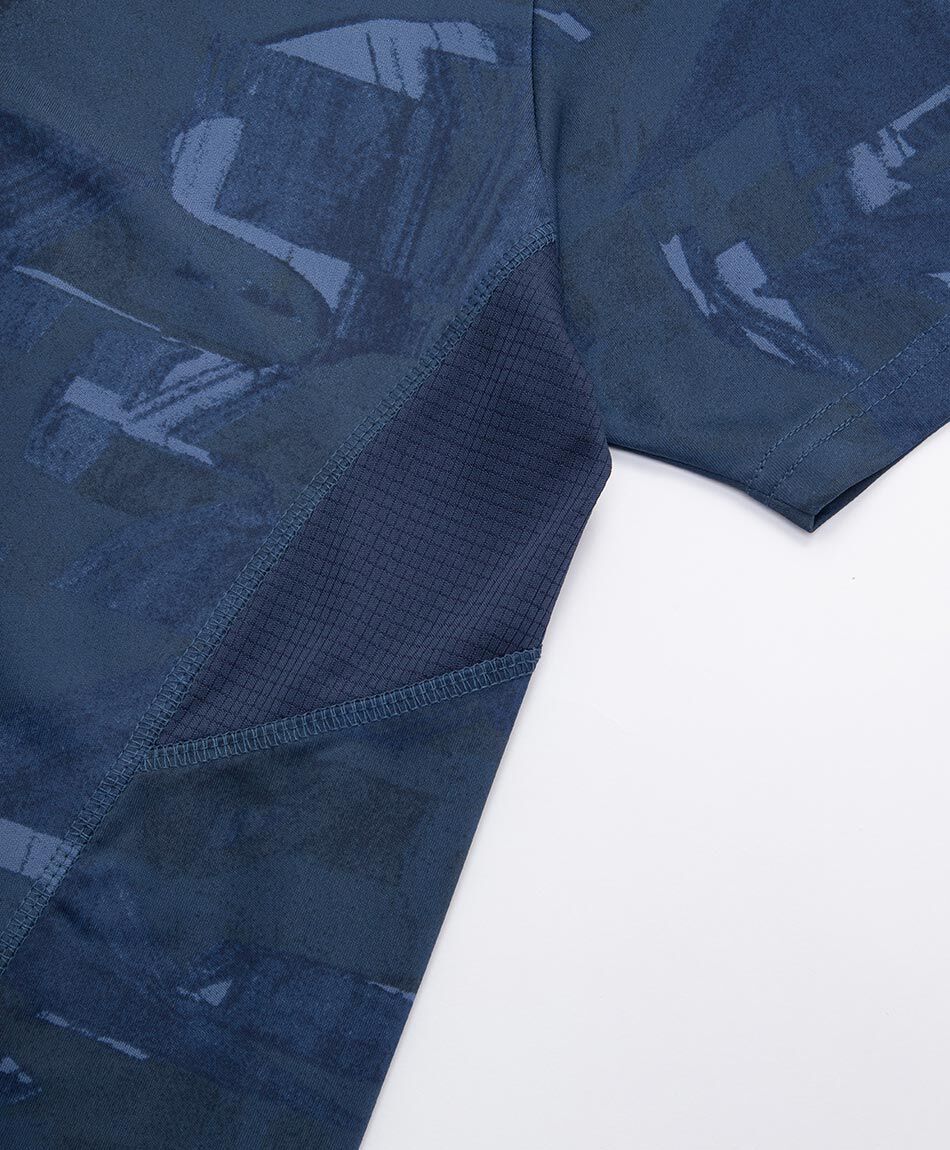 Polera deportiva hombre space blue