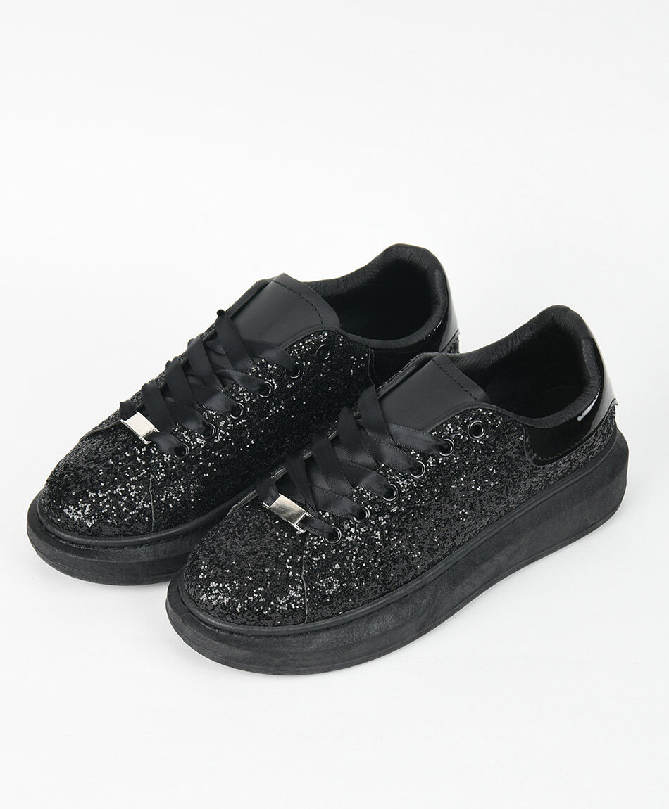 Zapatilla mujer brillante