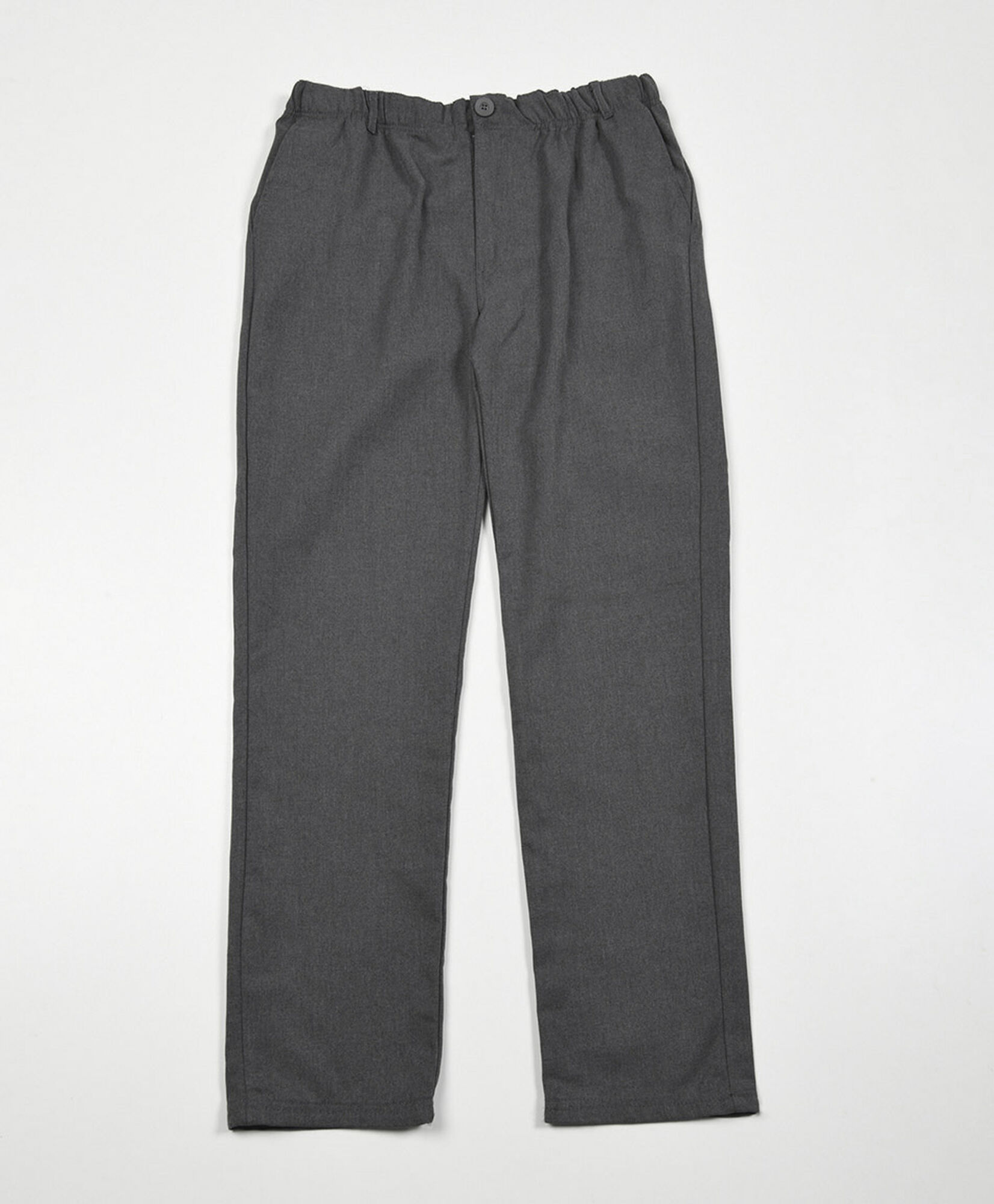 Pantalón escolar gris recto Pantalón escolar gris recto