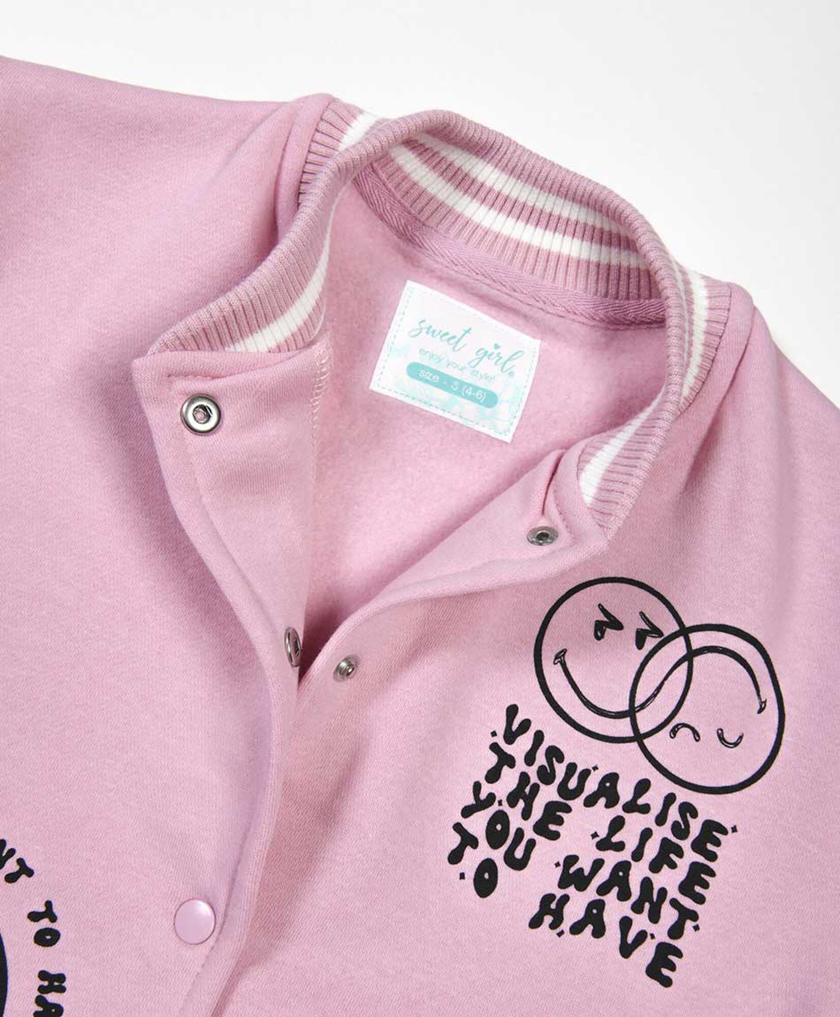 Chaqueta niña bomber caritas Chaqueta niña bomber caritas