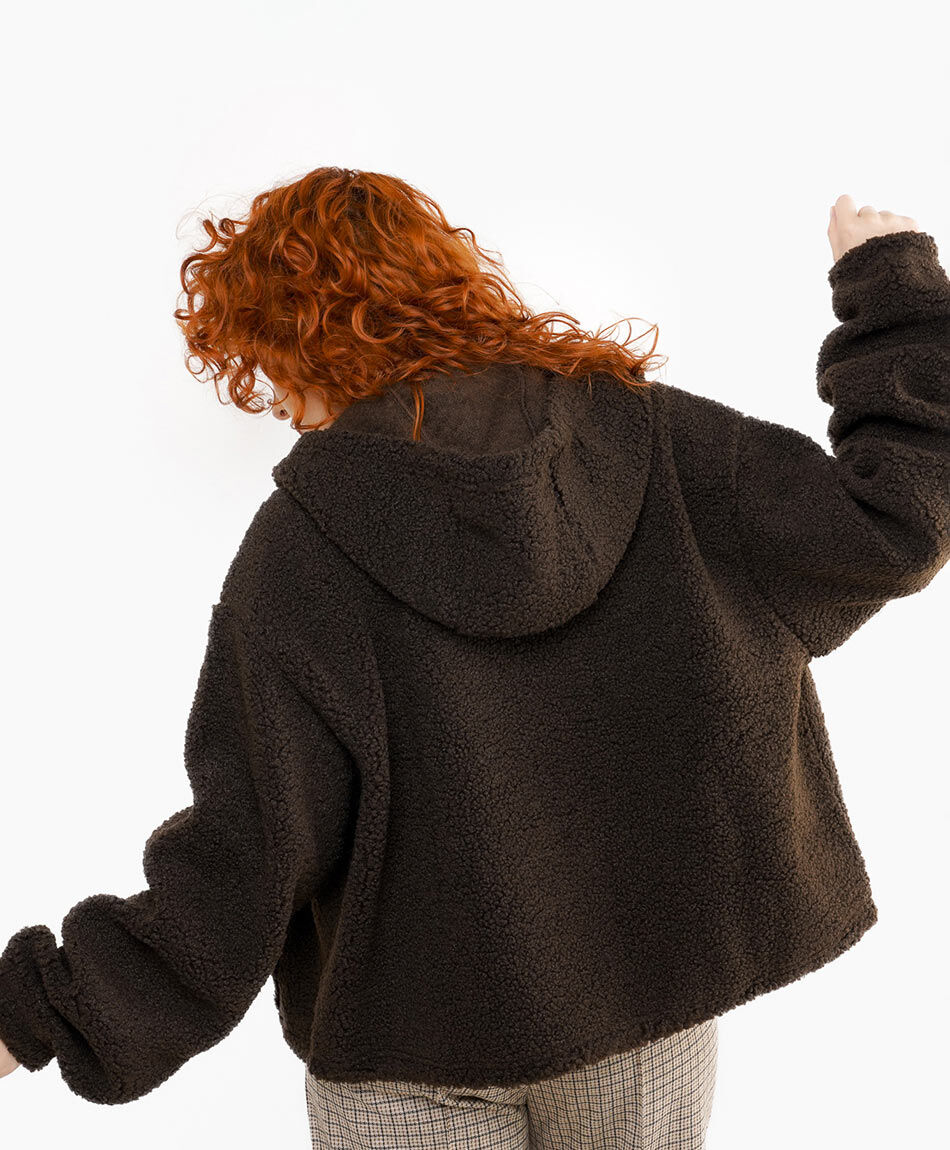 Polar mujer hevy capuchon caf&eacute;