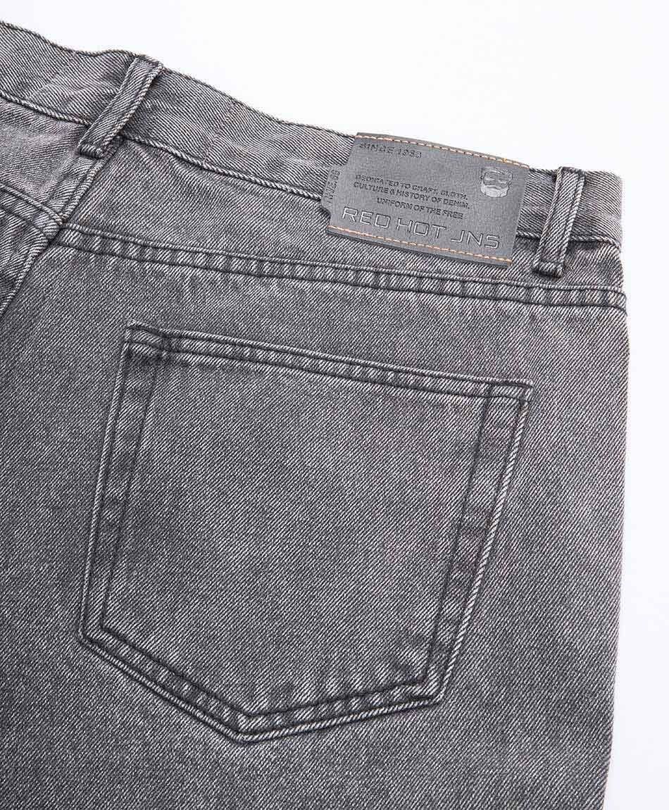 Jeans hombre gris baggy