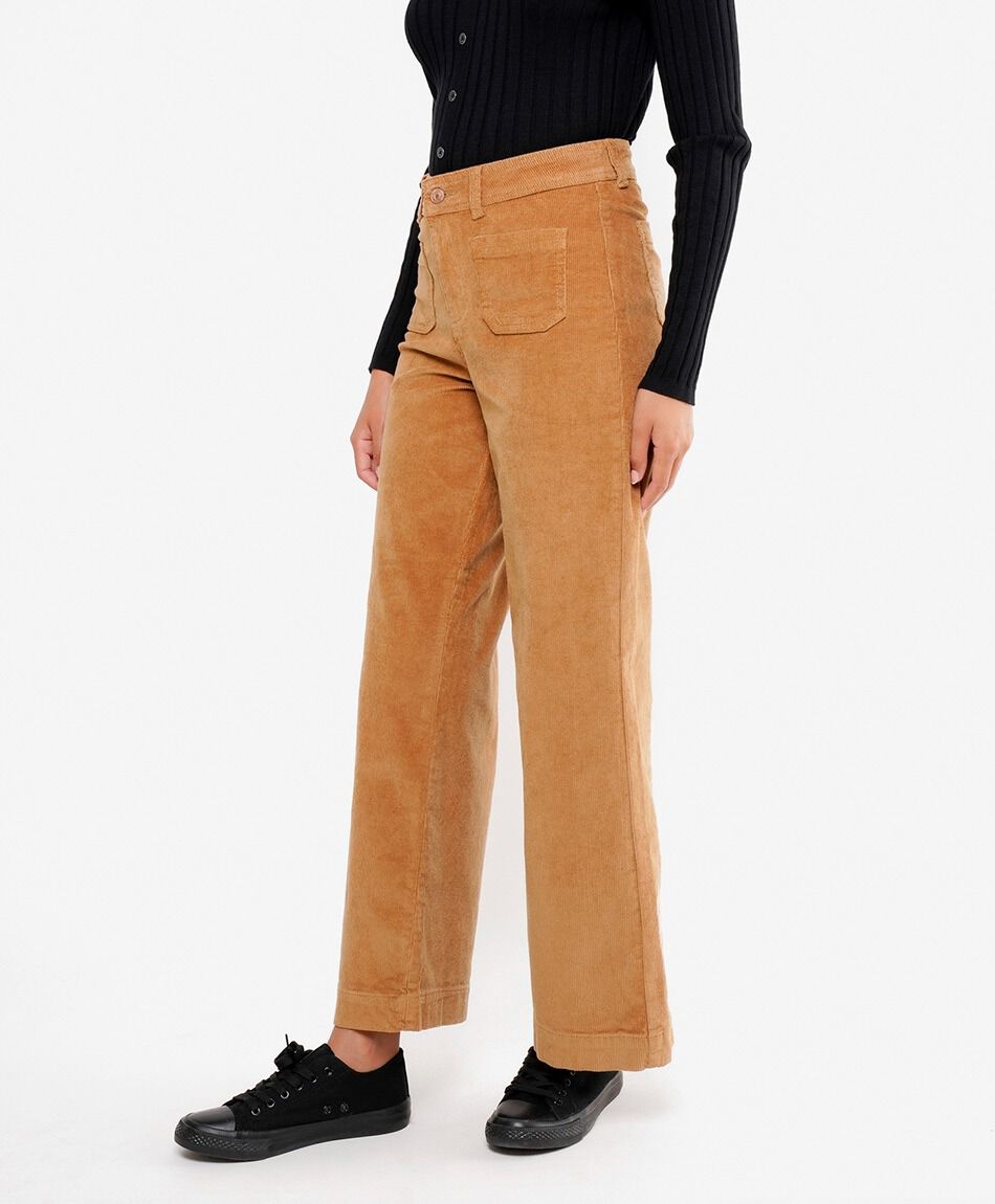Pantal&oacute;n mujer bolsillos corderoy