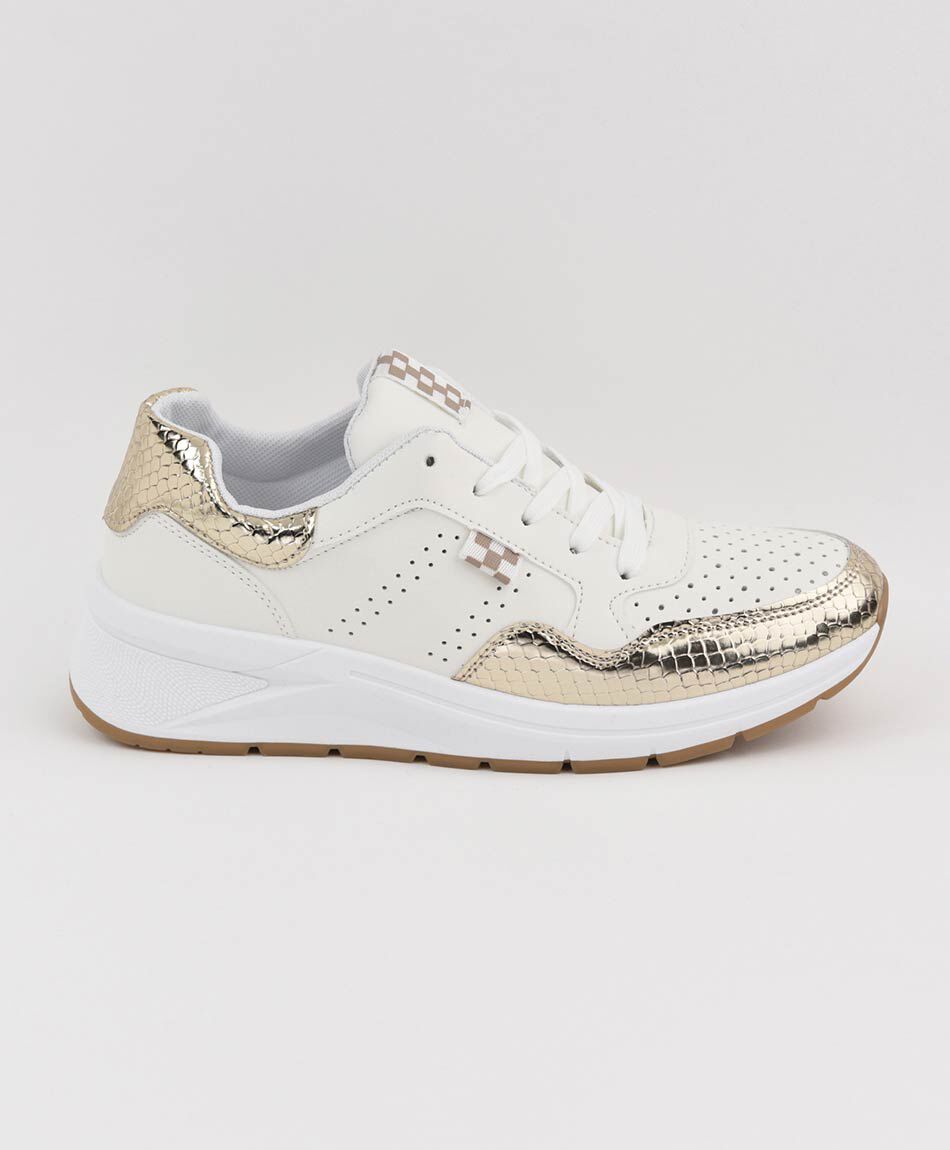 Zapatilla mujer calados y texturas plataforma