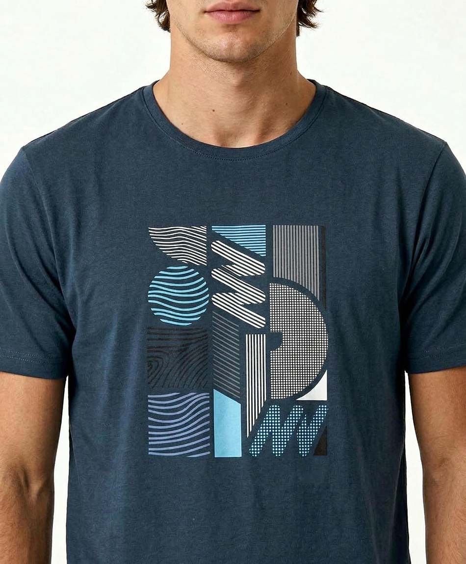 Polera deportiva hombre abstract