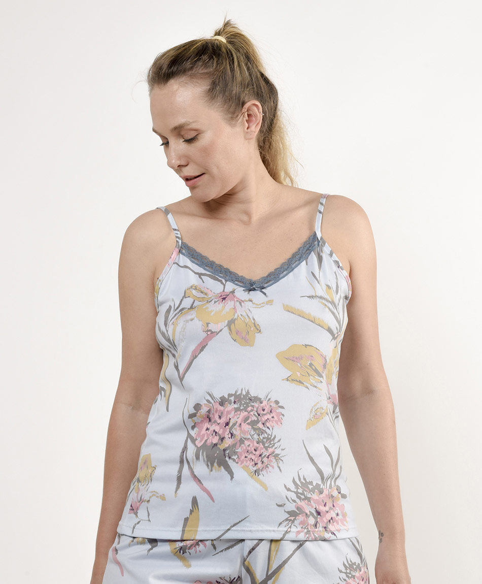 Baby doll mujer floreado encaje