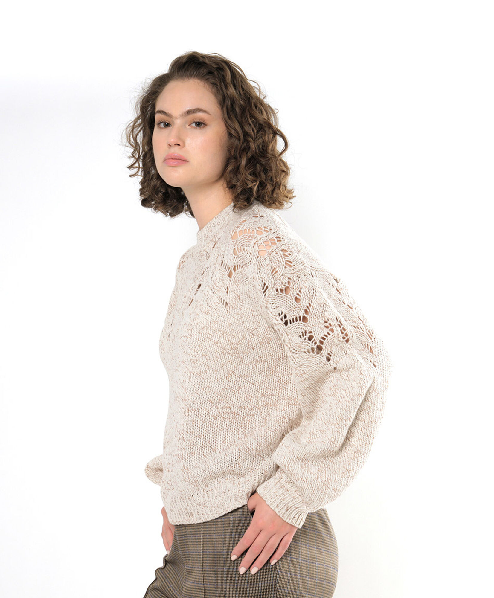 Sweater mujer canalé calado Sweater mujer canalé calado