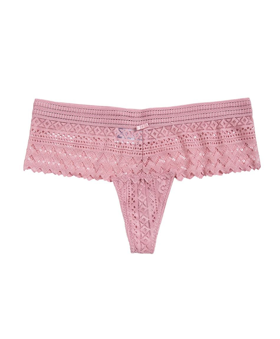 Pantaleta mujer encaje dise&ntilde;o cuadrado