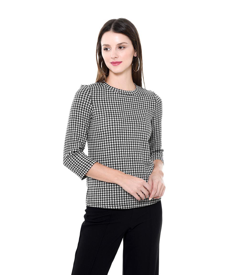 Polera pied de poule