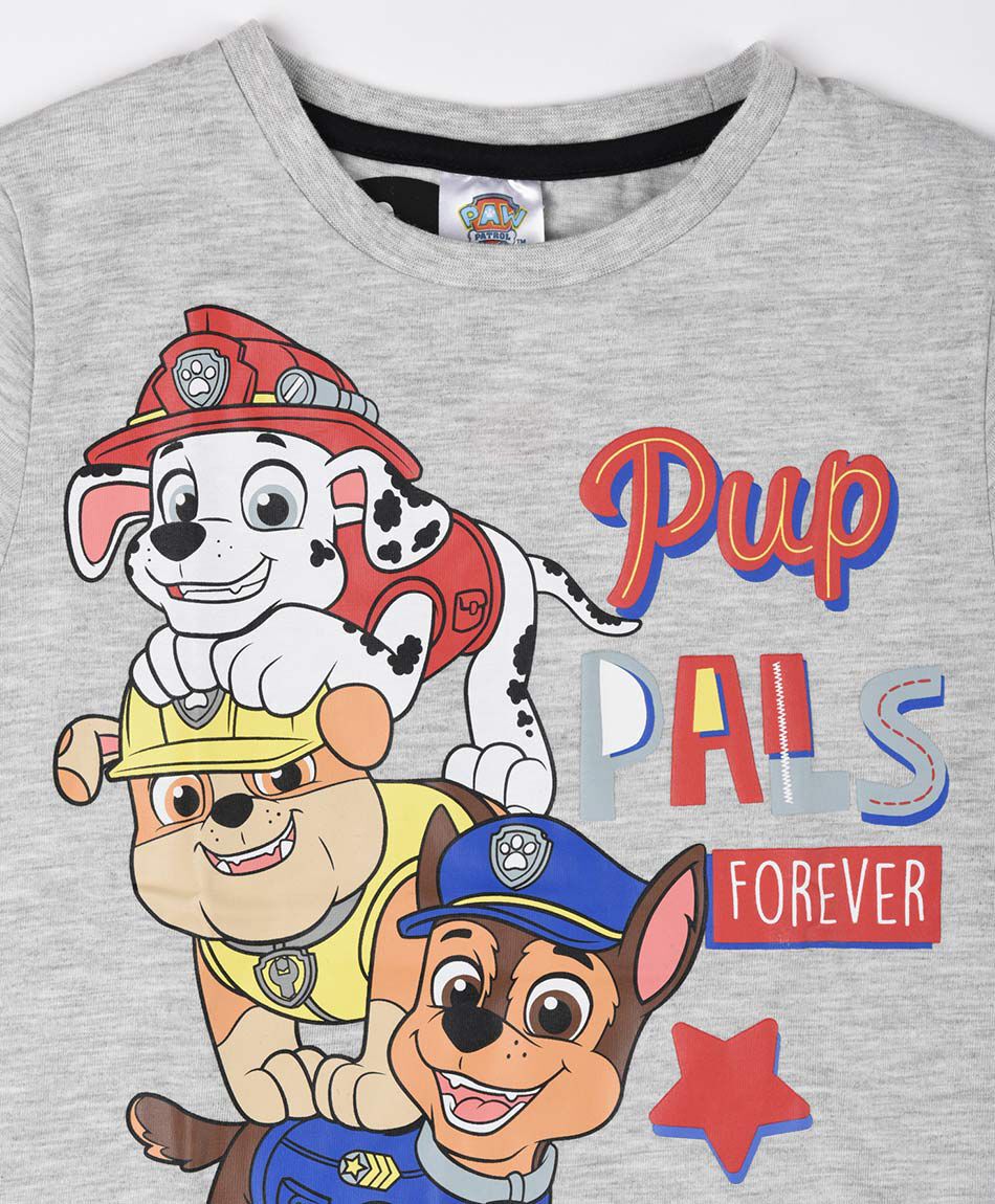 Polera beb&eacute; paw patrol jaspeada