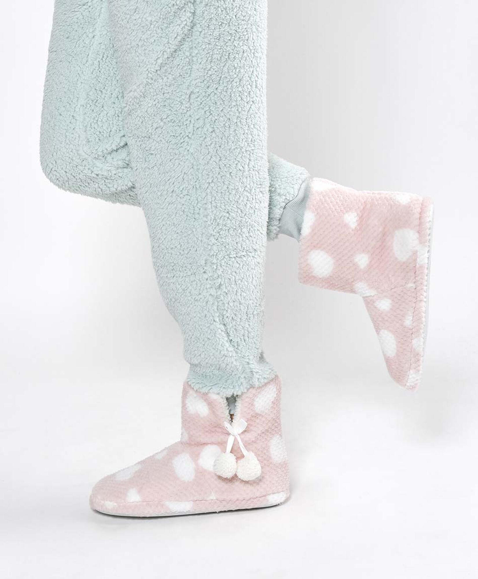 Pantufla mujer botín puntos Pantufla mujer botín puntos