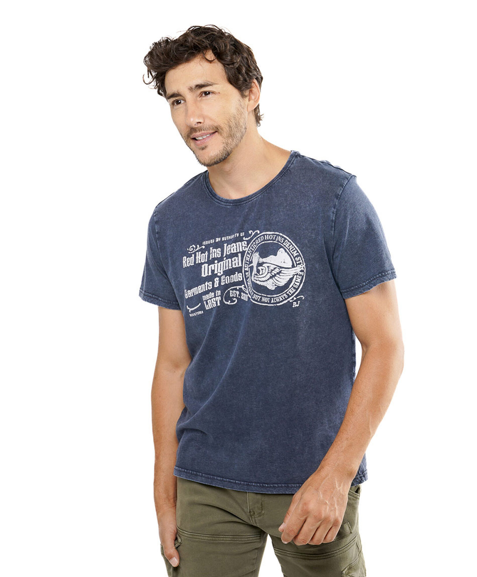Polera hombre estampado alas Polera hombre estampado alas