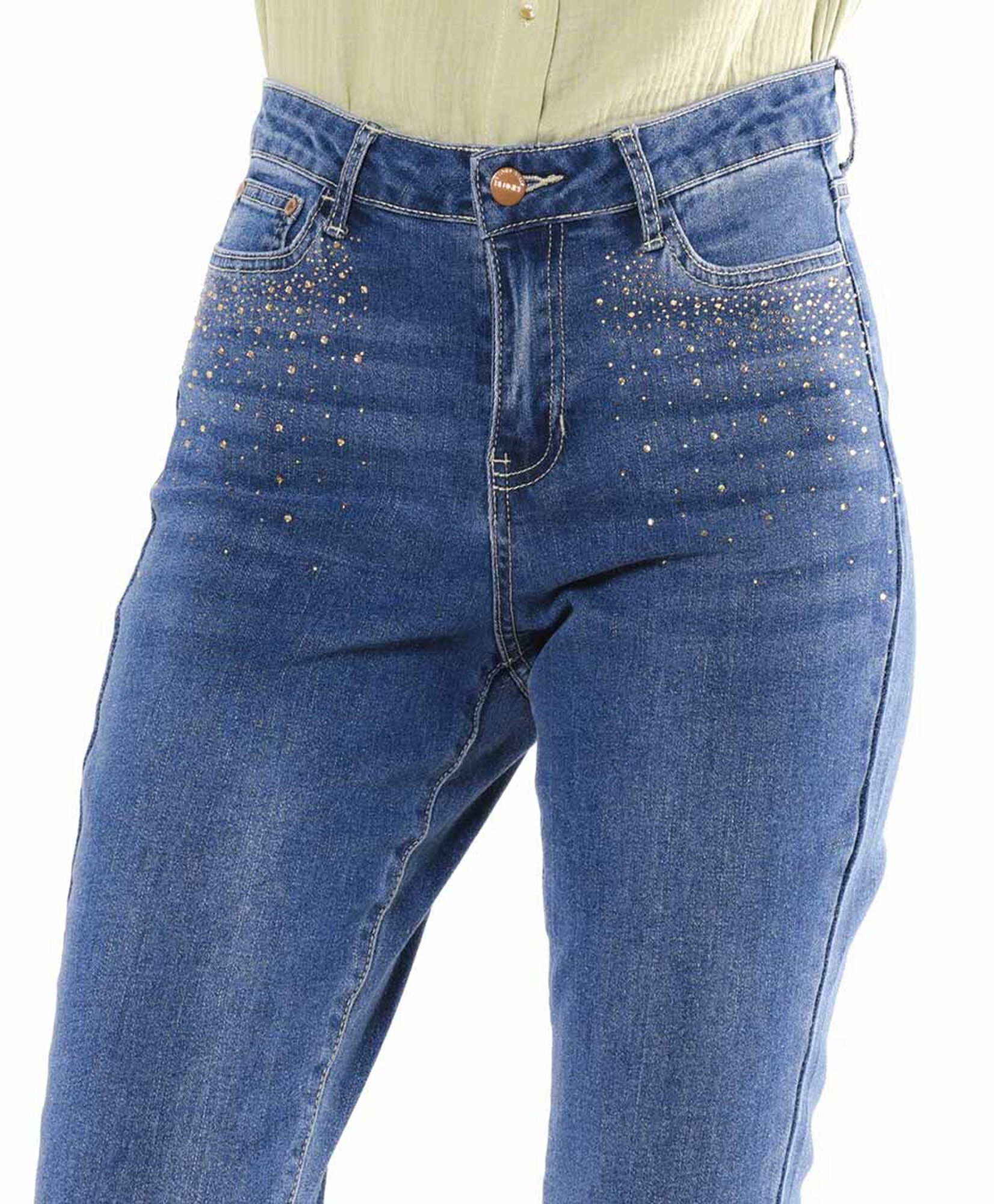 Jeans mujer brillos flare Jeans mujer brillos flare