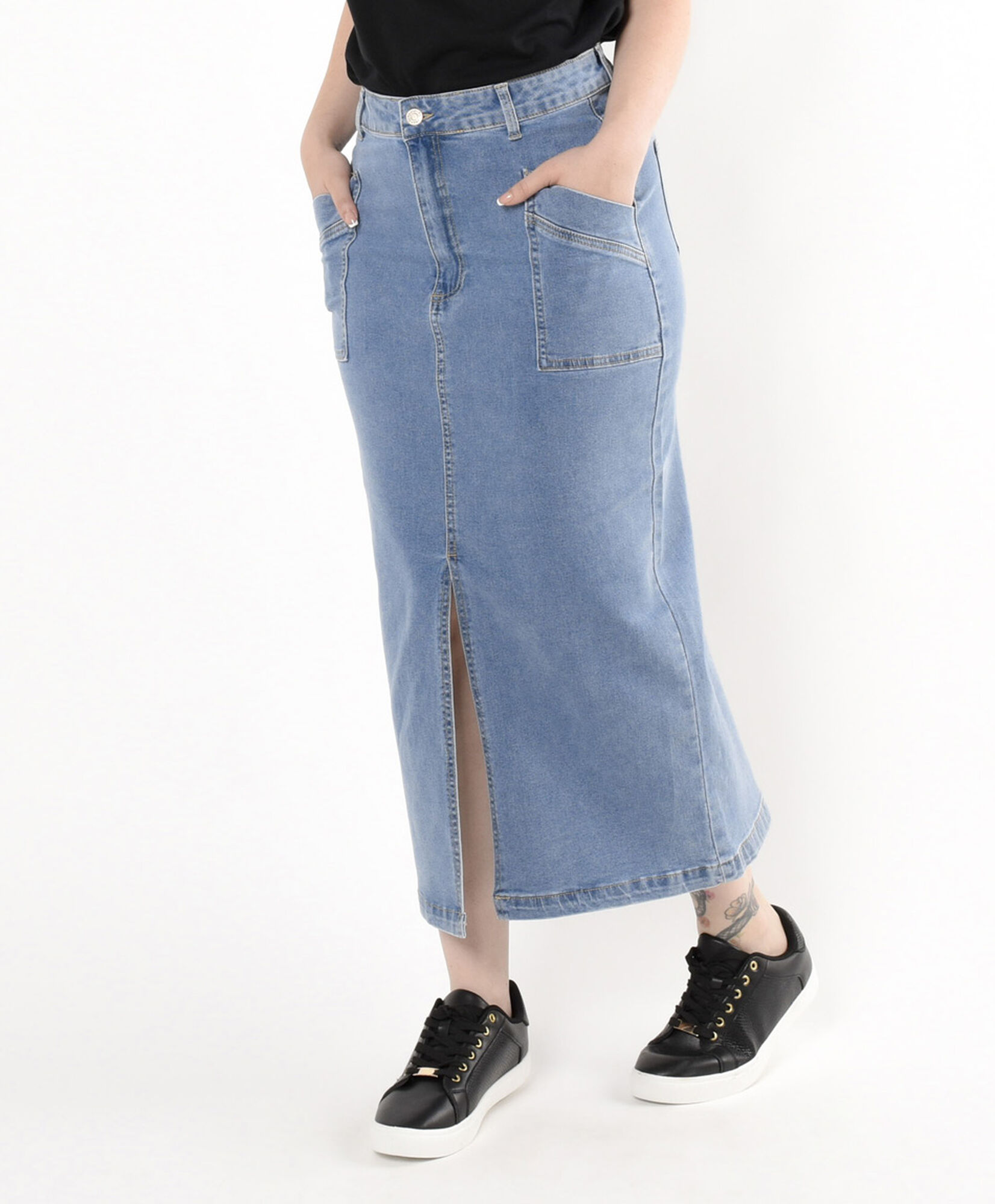 Falda mujer denim larga Falda mujer denim larga