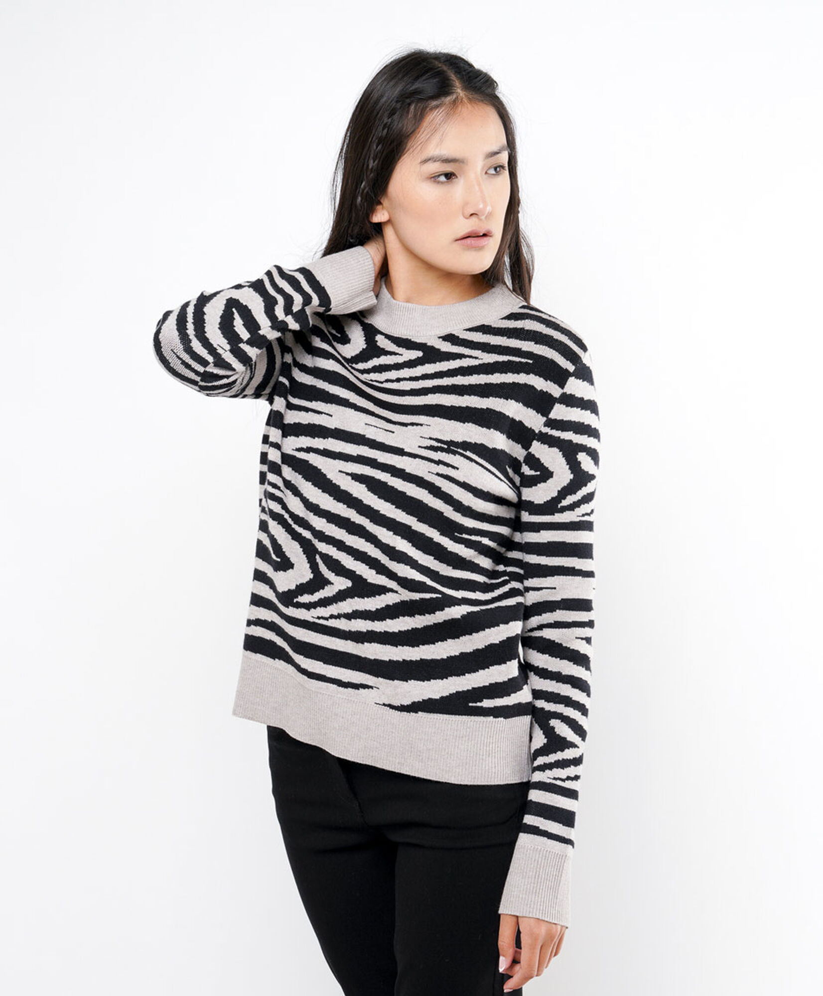 Sweater mujer animal print cebra Sweater mujer animal print cebra