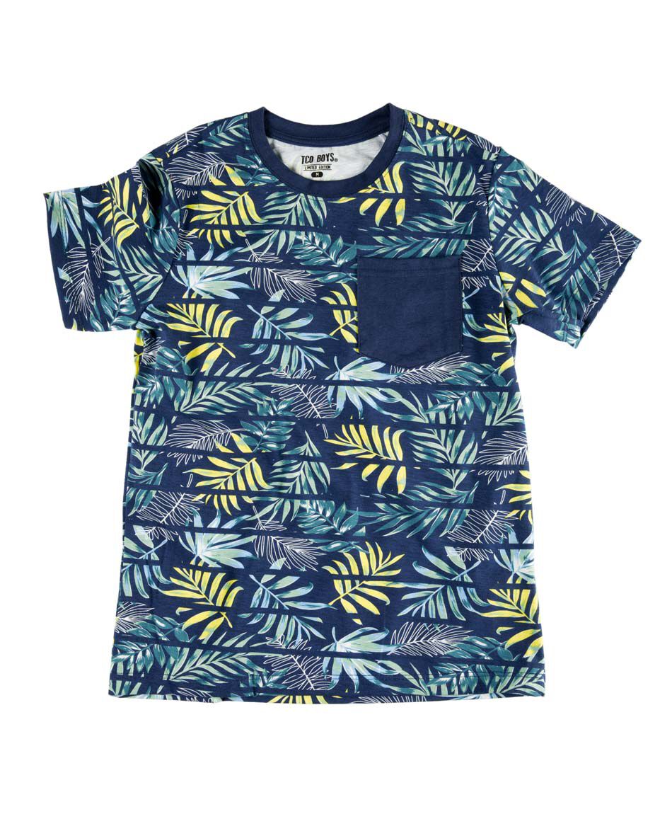 Polera manga corta cuello redondo