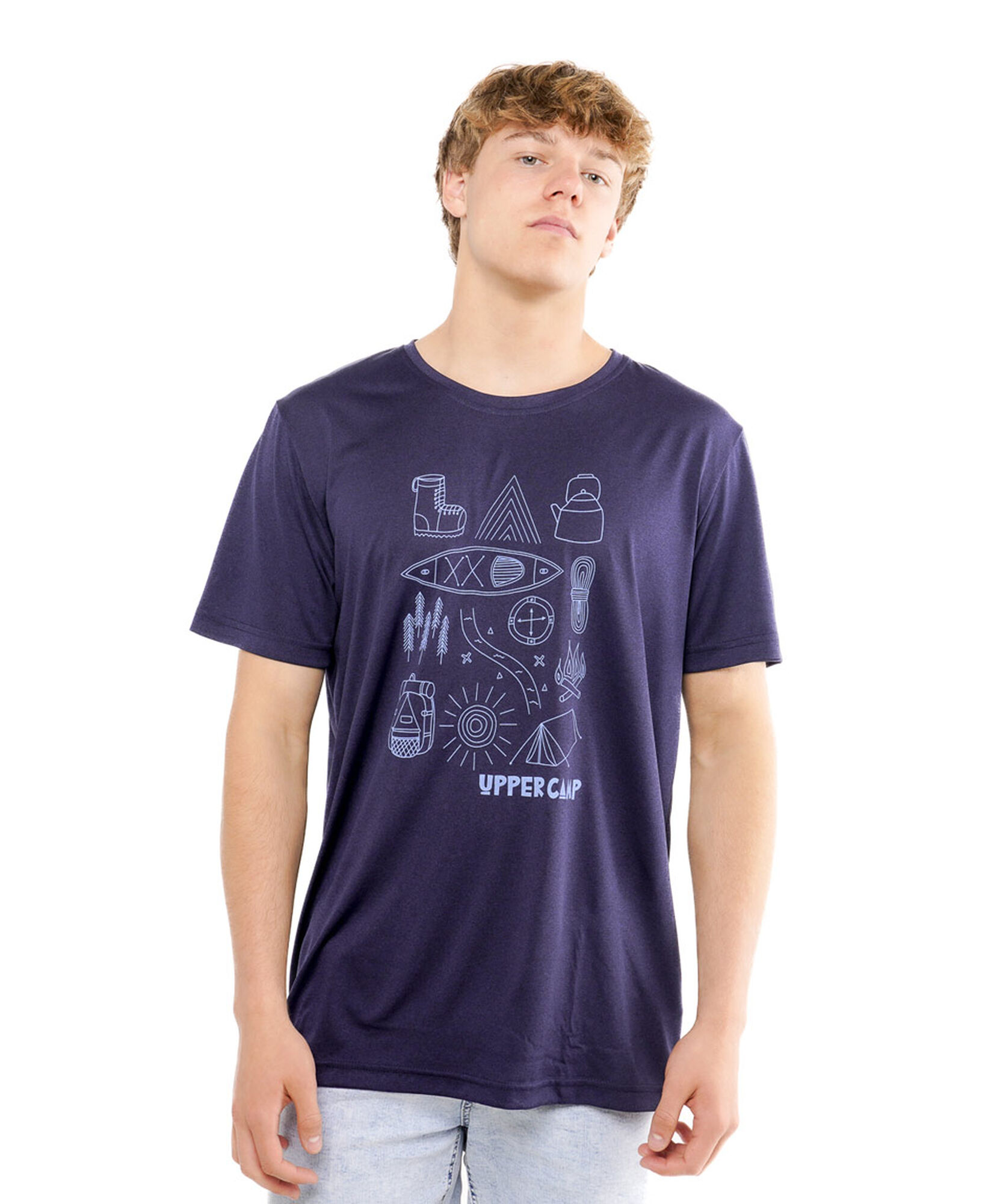 Polera hombre dry fit print camp Polera hombre dry fit print camp