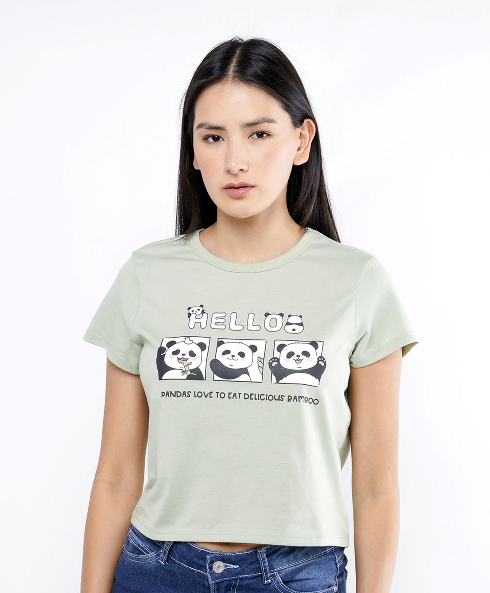 Polera mujer pandas Polera mujer pandas