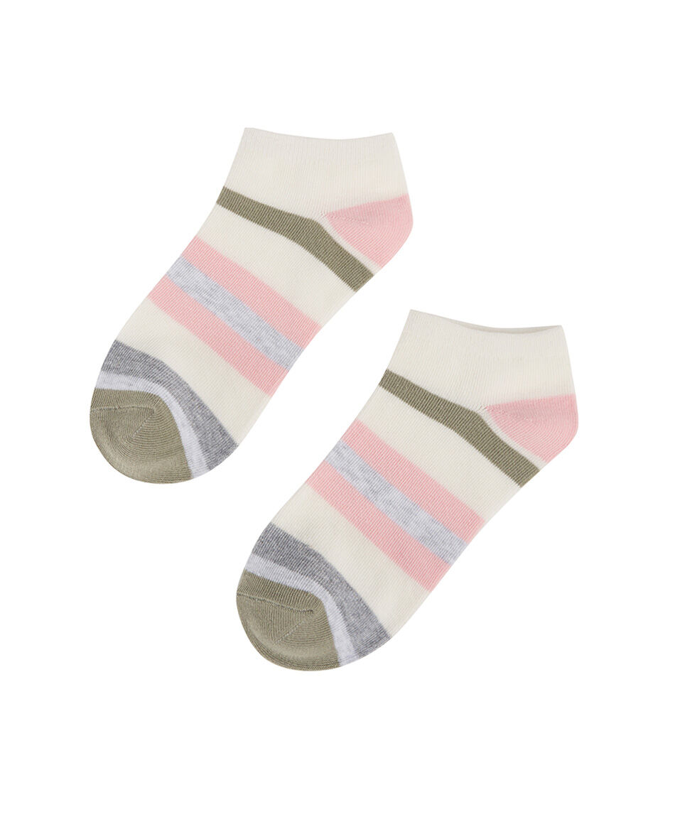 Pack 5 calcetines mujer mix rayas