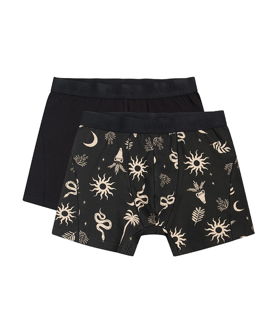 Pack 2 boxer hombre negro sol