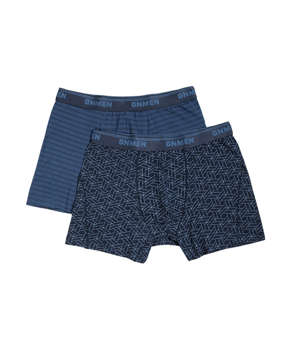 Pack 2 boxer hombre azul navy