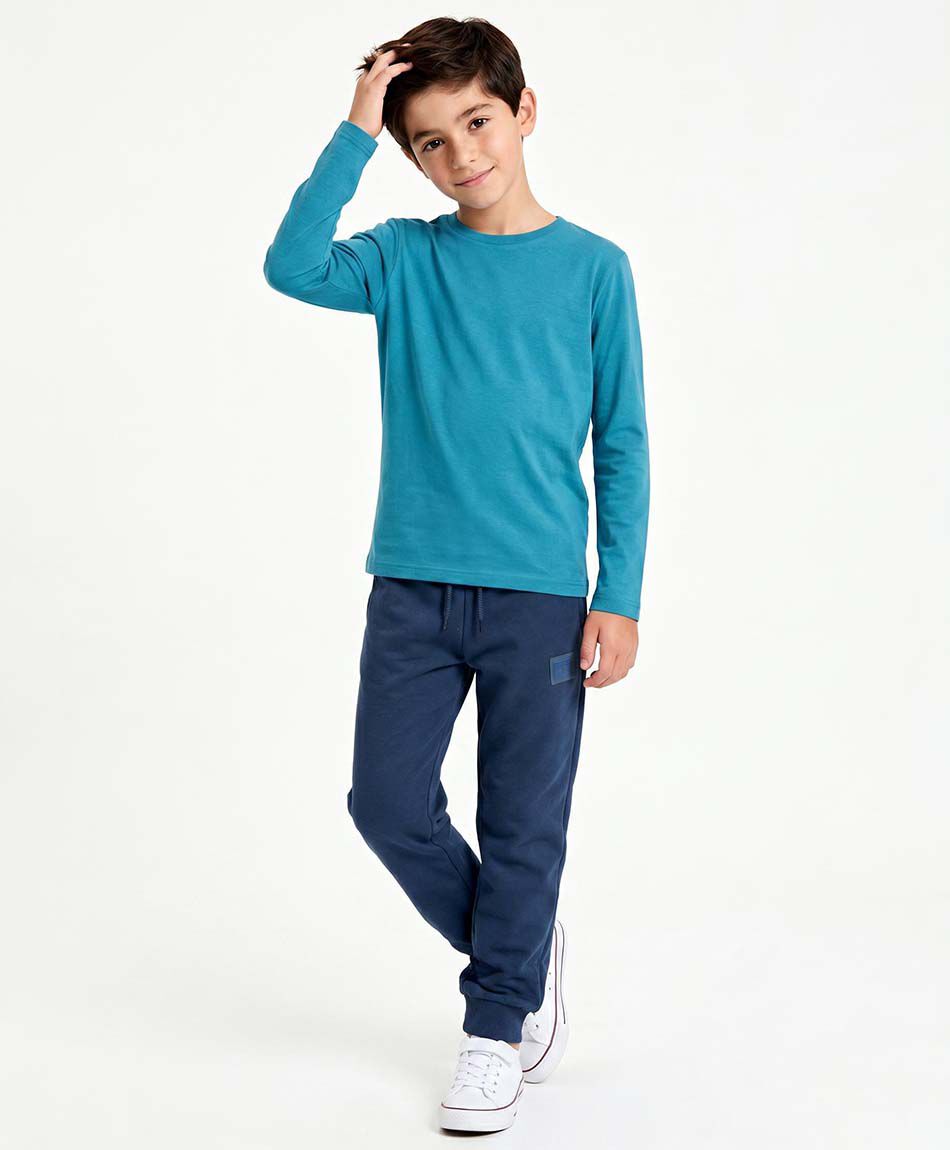 Pantal&oacute;n buzo ni&ntilde;o azul oscuro