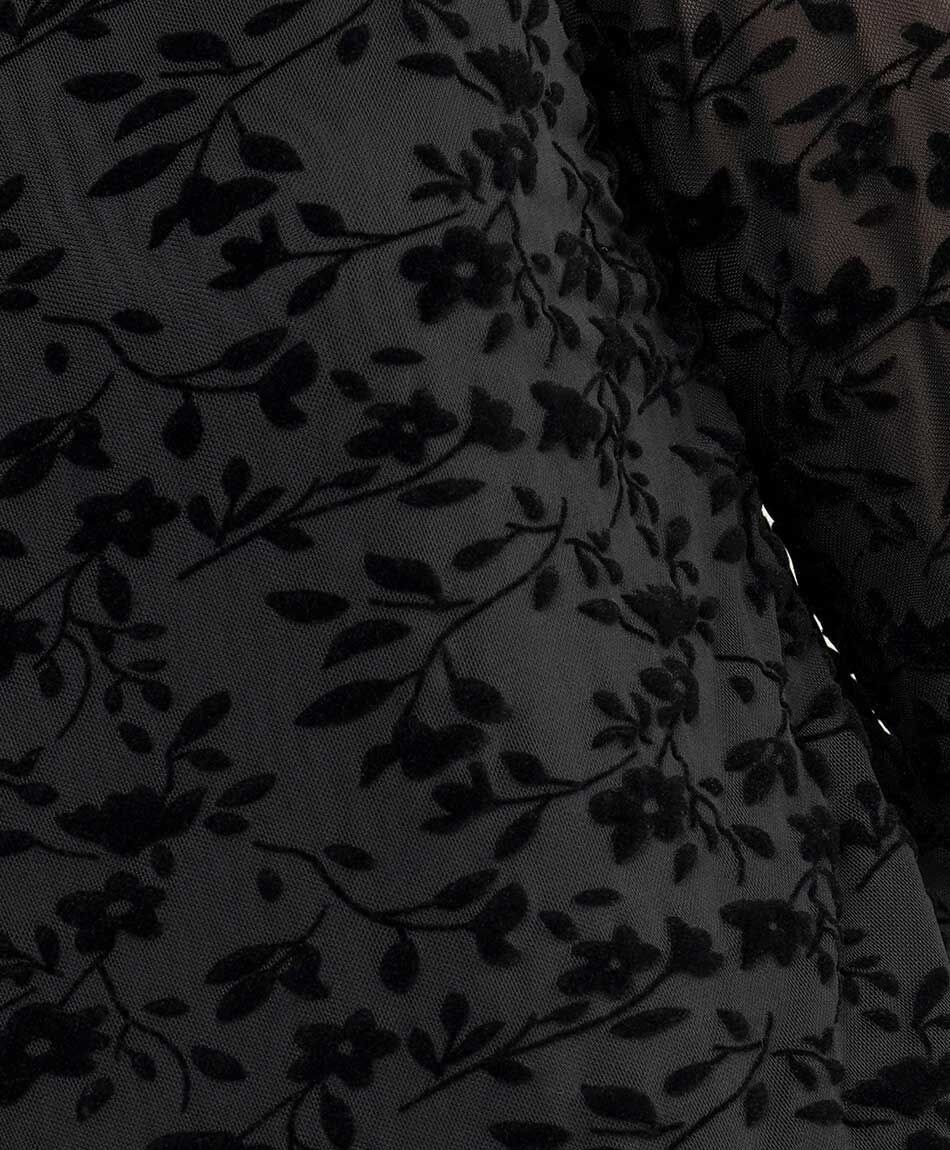 Polera mujer encajes florales